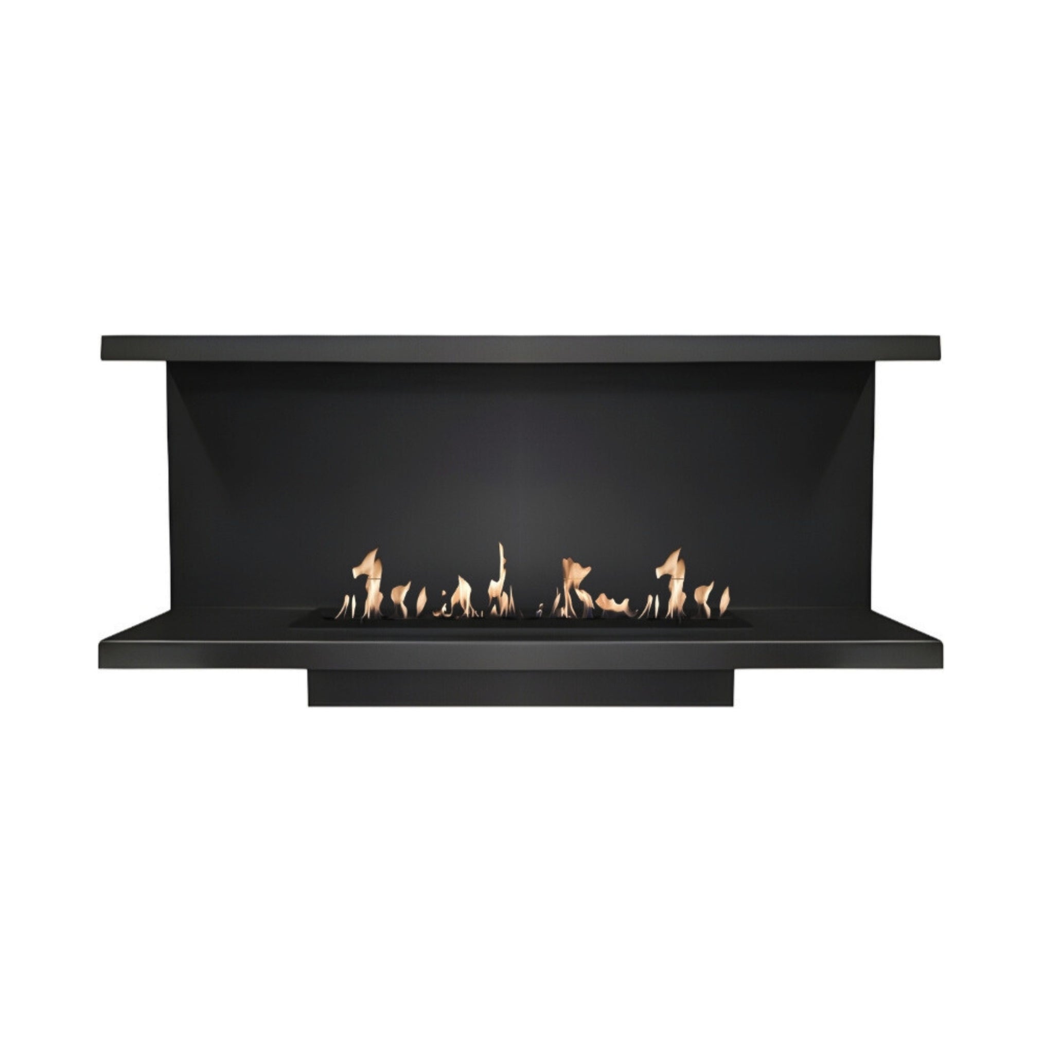 Made Driezijdig Inbouwhaard 120 cm