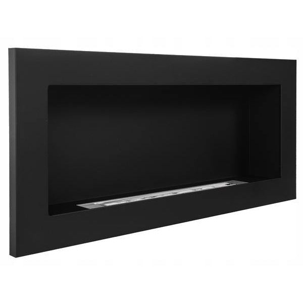 Rea Matzwarte Bio Wandhaard 90 x 40 CM - Bioethanolhaarden