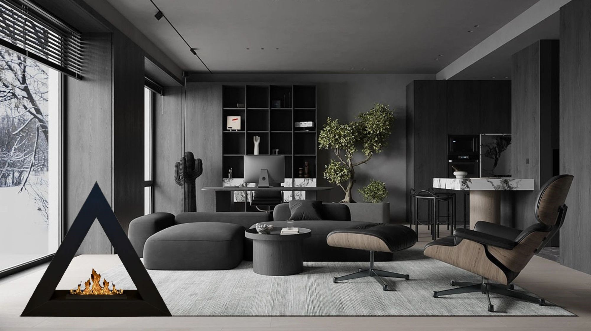 Ararat Bio Ethanol Vrijstaand Haard 90 CM