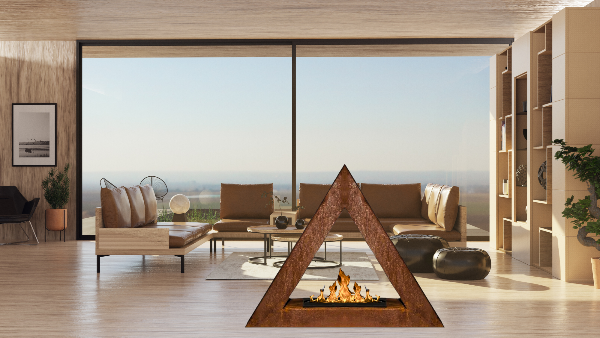 Ararat R Bio Ethanol Vrijstaand Haard 90 CM