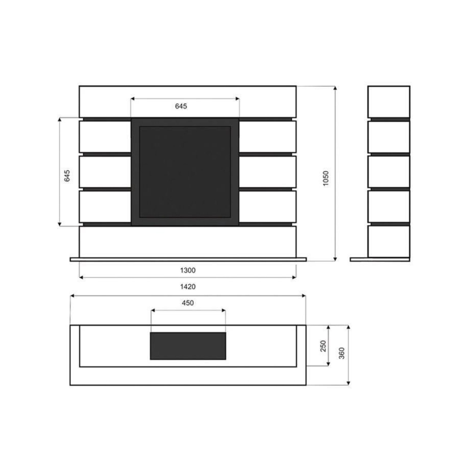 Art 53 Bio Ethanol Vrijstaand Portaalhaard 130 CM