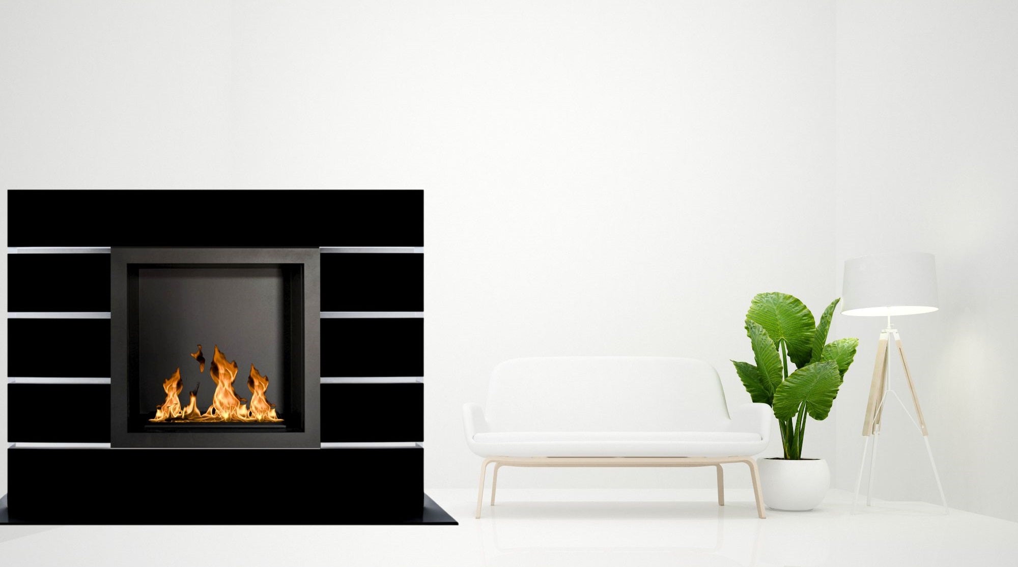 Art Bio Ethanol Vrijstaand Portaalhaard 130 CM