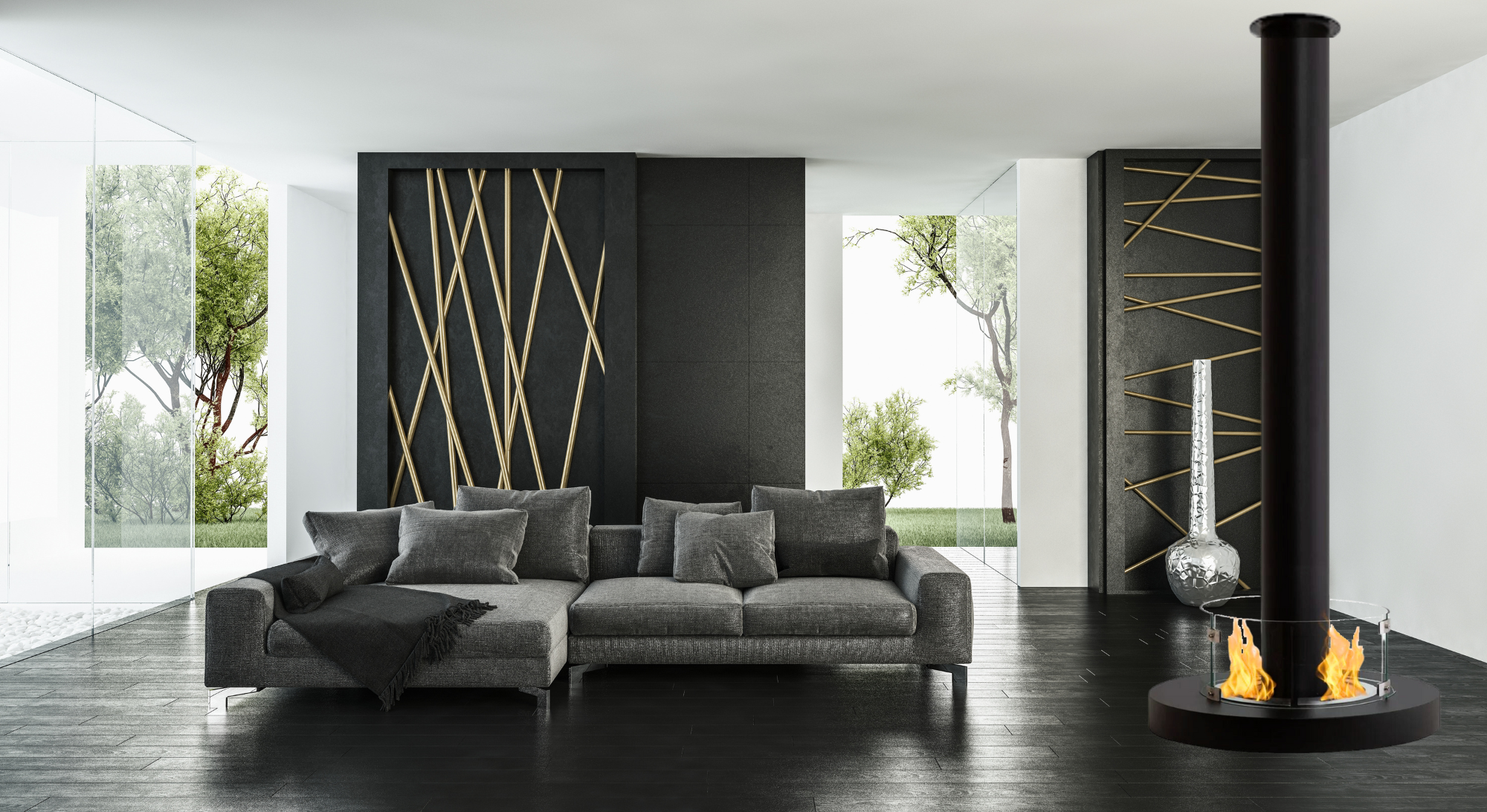 Ativ Bio Ethanol Plafondhaard H190 cm