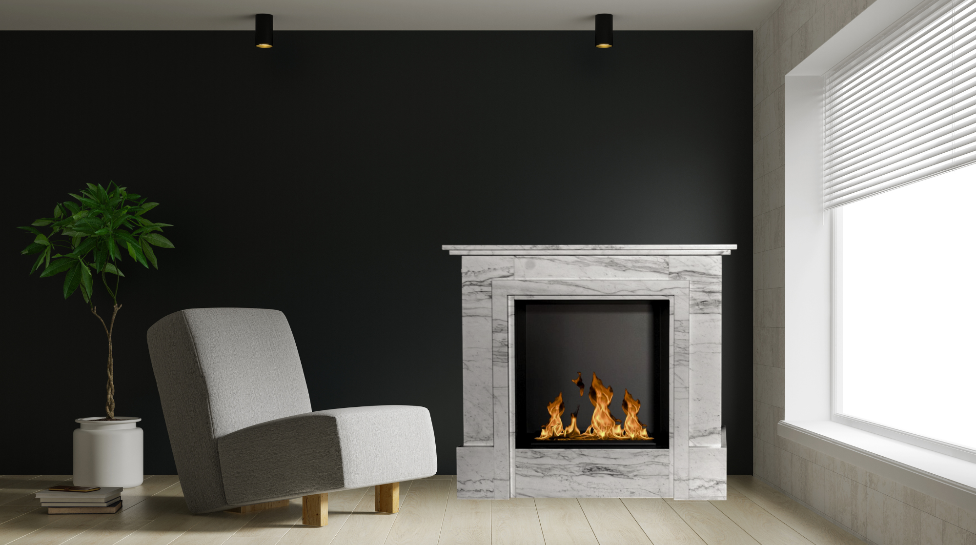 Bianco Bio Ethanol Vrijstaand Portaalhaard 104 CM