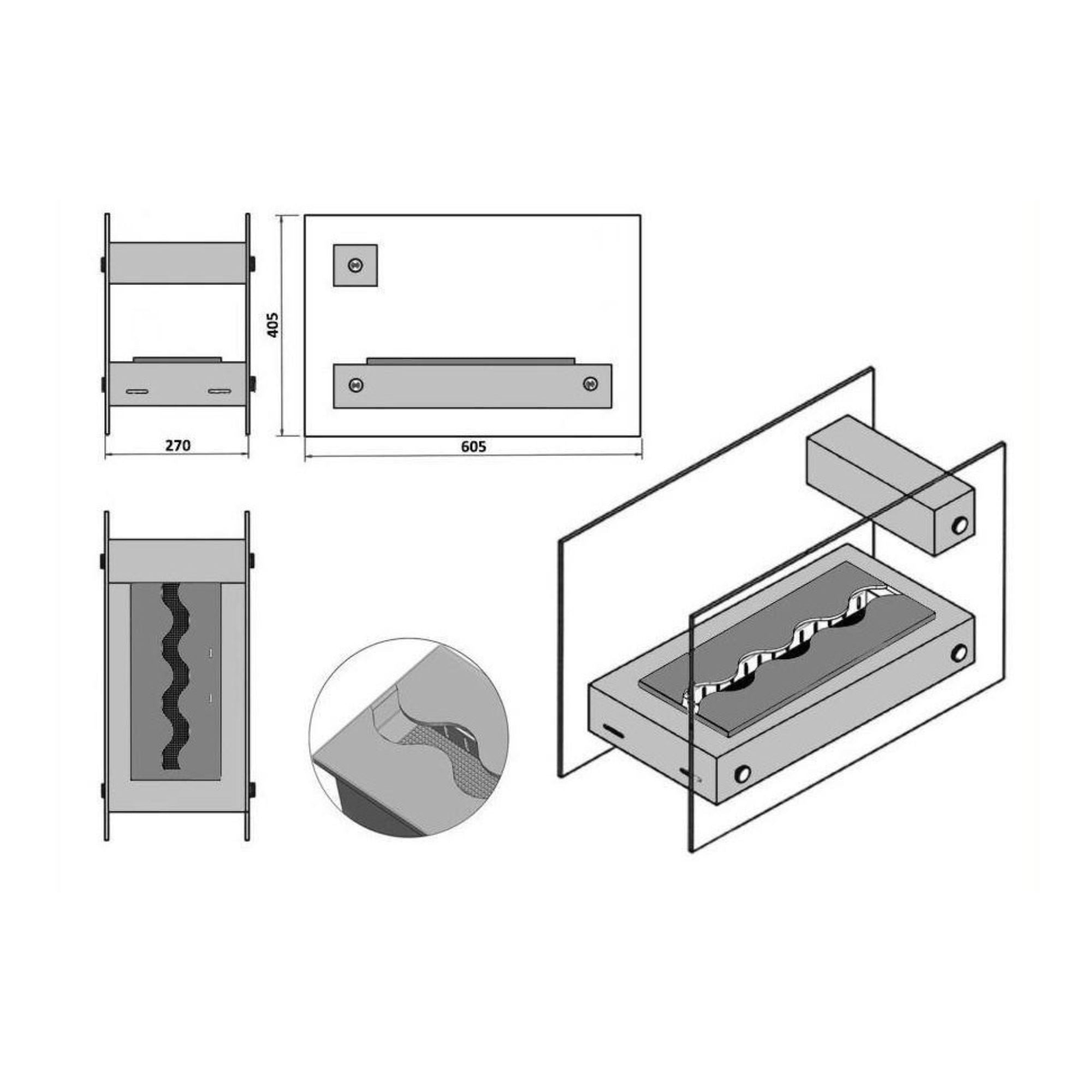 Brato Bio Ethanol Vrijstaand Haard 60 CM