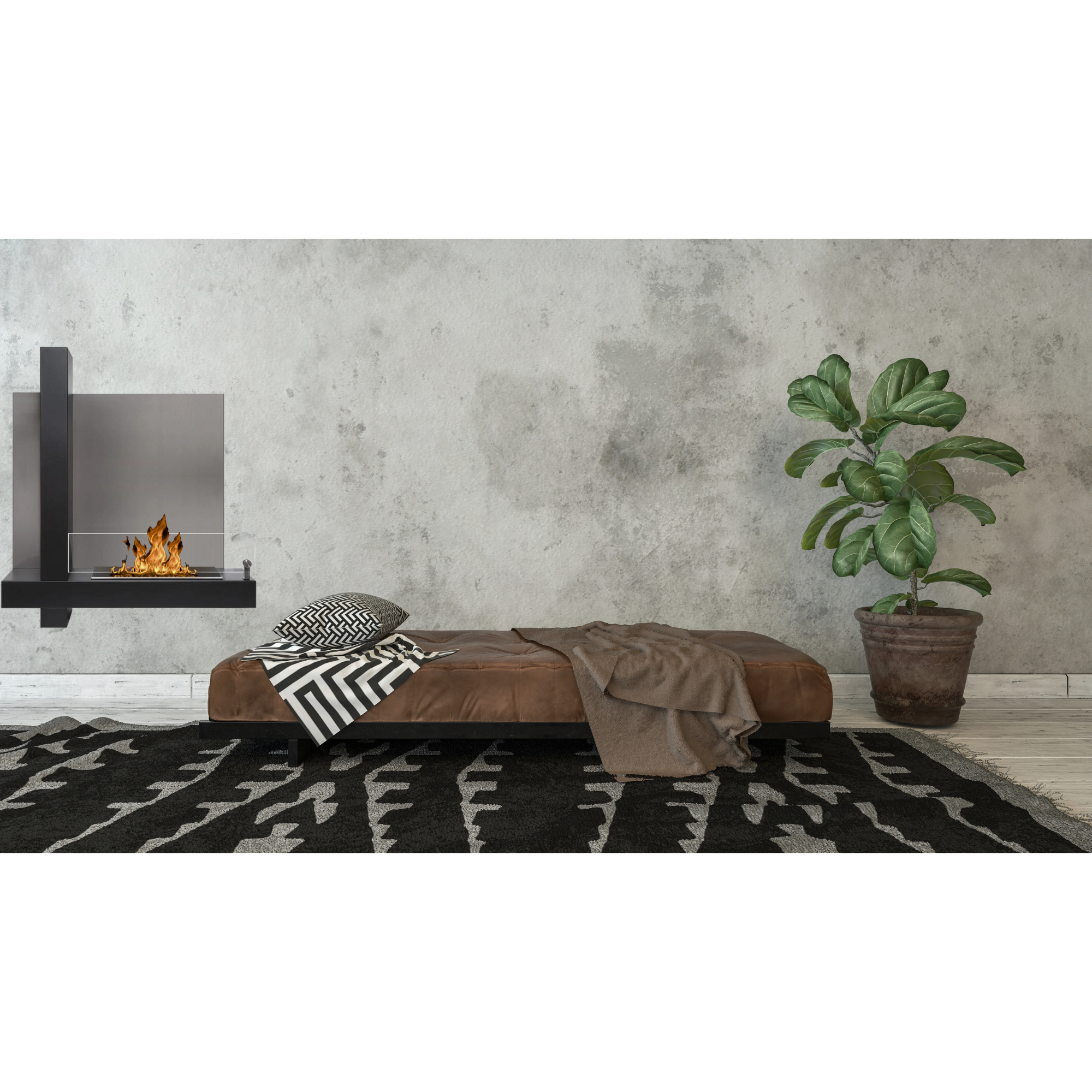 Duna Bio Ethanol Wandhaard 72 CM