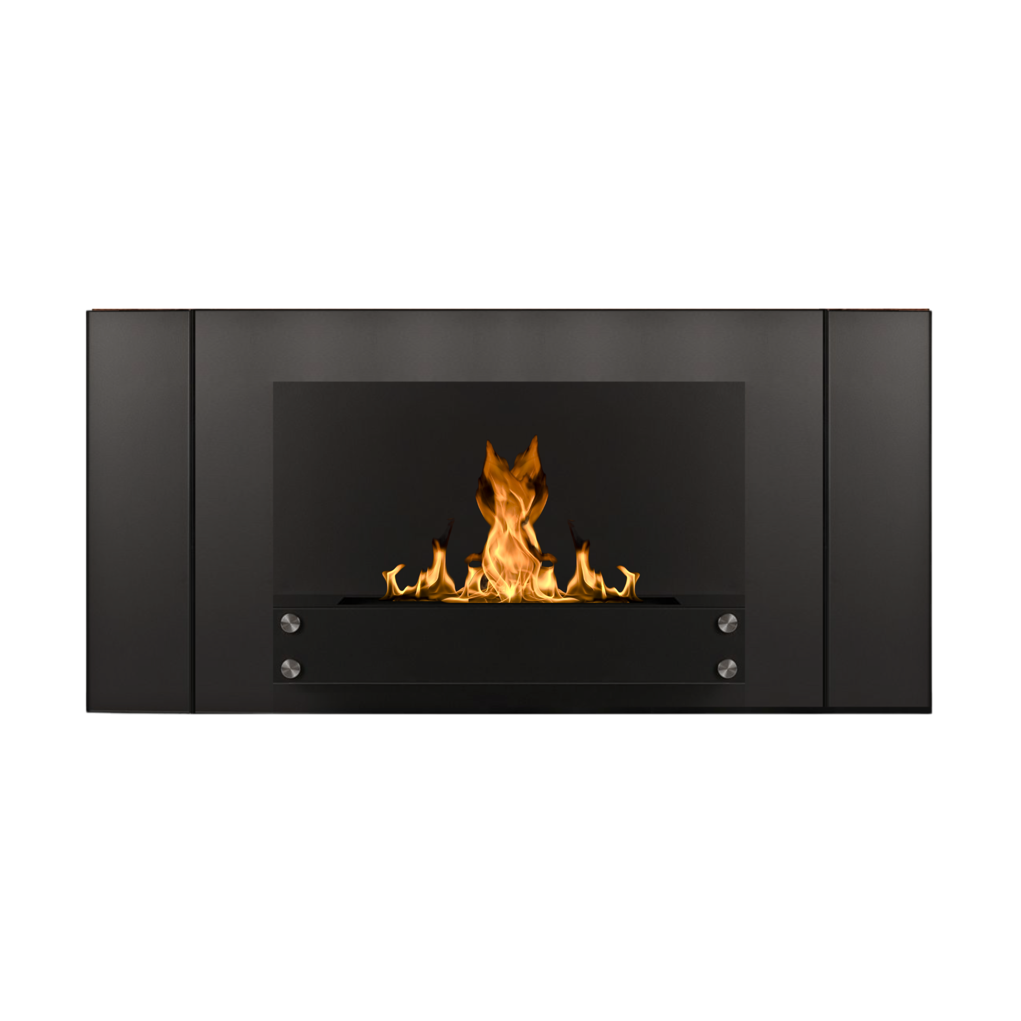 Elbrus Zwart Bio Ethanol Wandhaard 120 CM