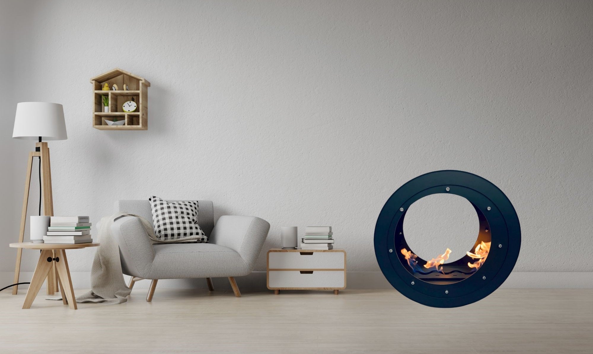 Erto Bio Ethanol Vrijstaand Haard D56 CM