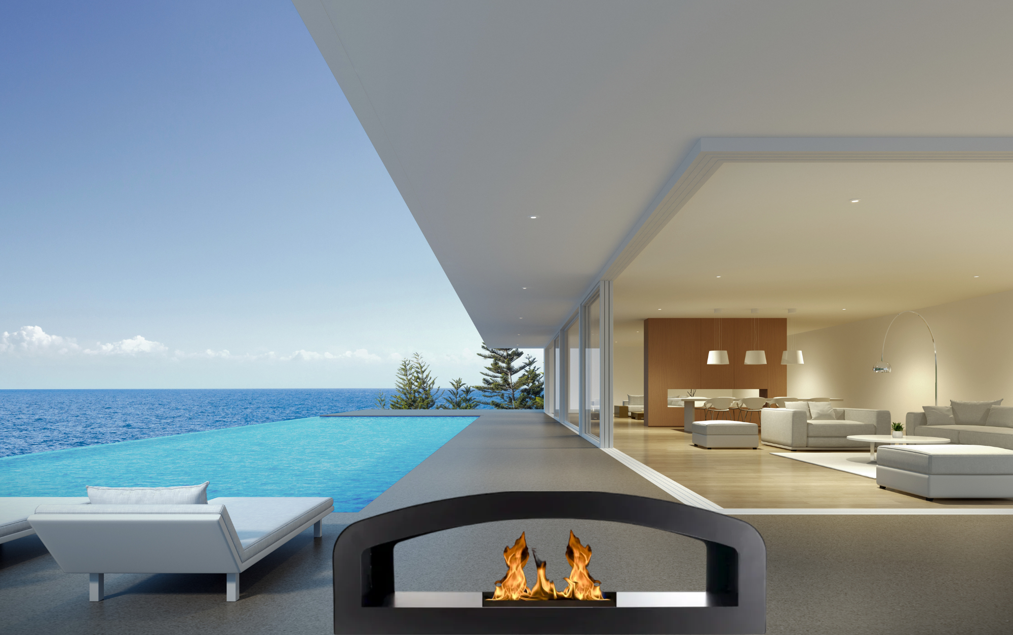 Falcon Bio Ethanol Vrijstaand Haard 112 CM