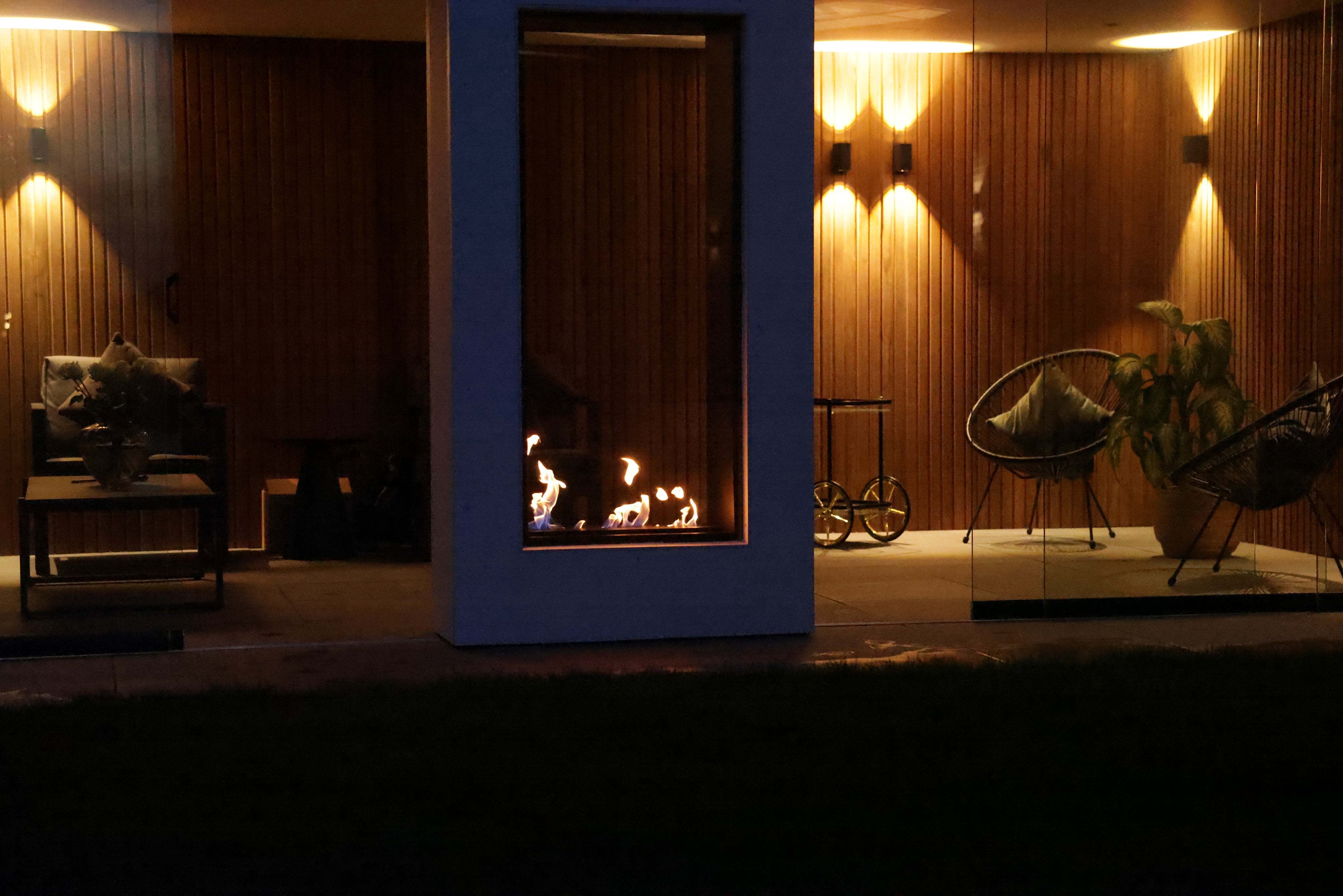 Fame Vertical Bio Ethanol Doorkijkhaard 70 x 160 cm