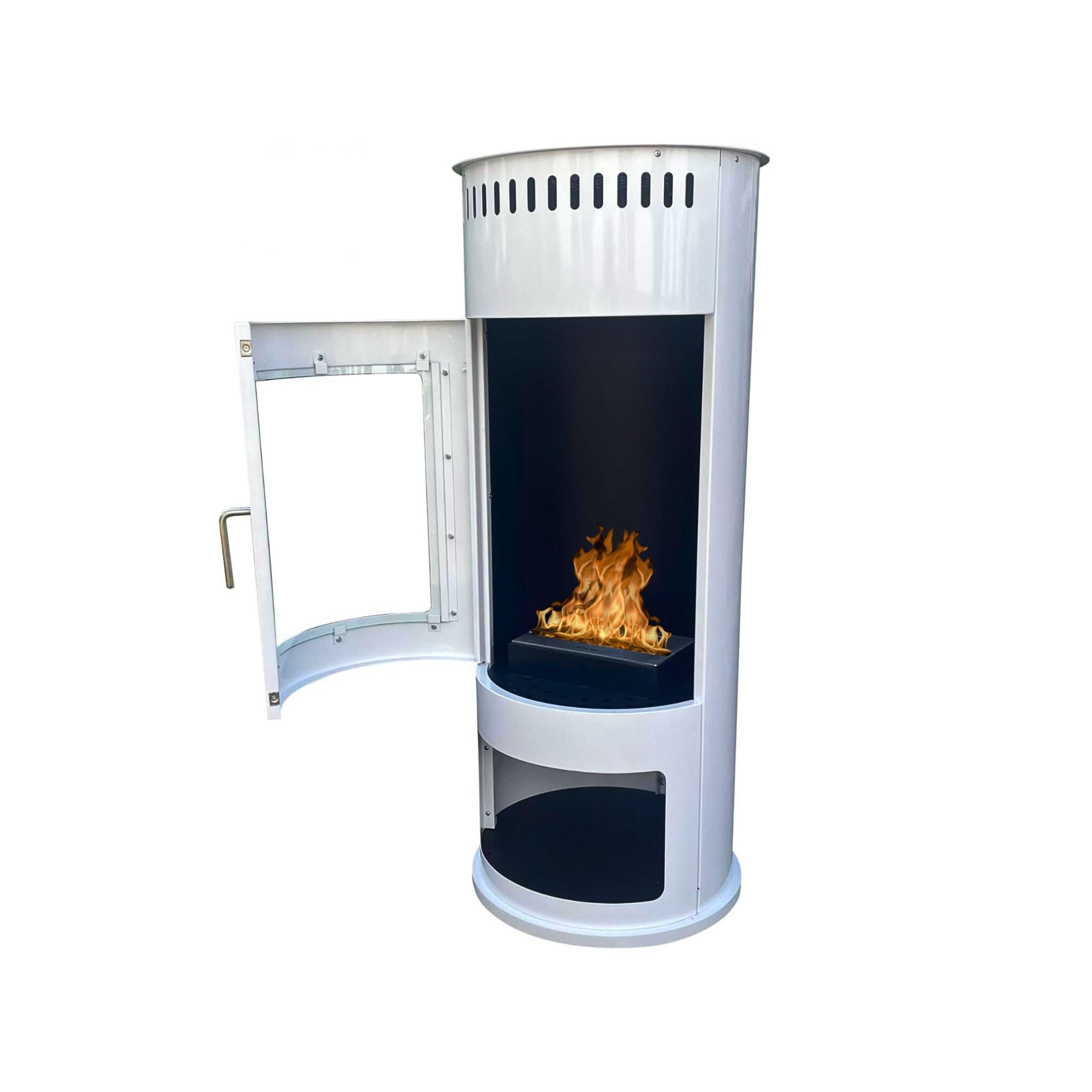 Habe Wit Bio Ethanol Vrijstaande Kachelhaard H110 CM