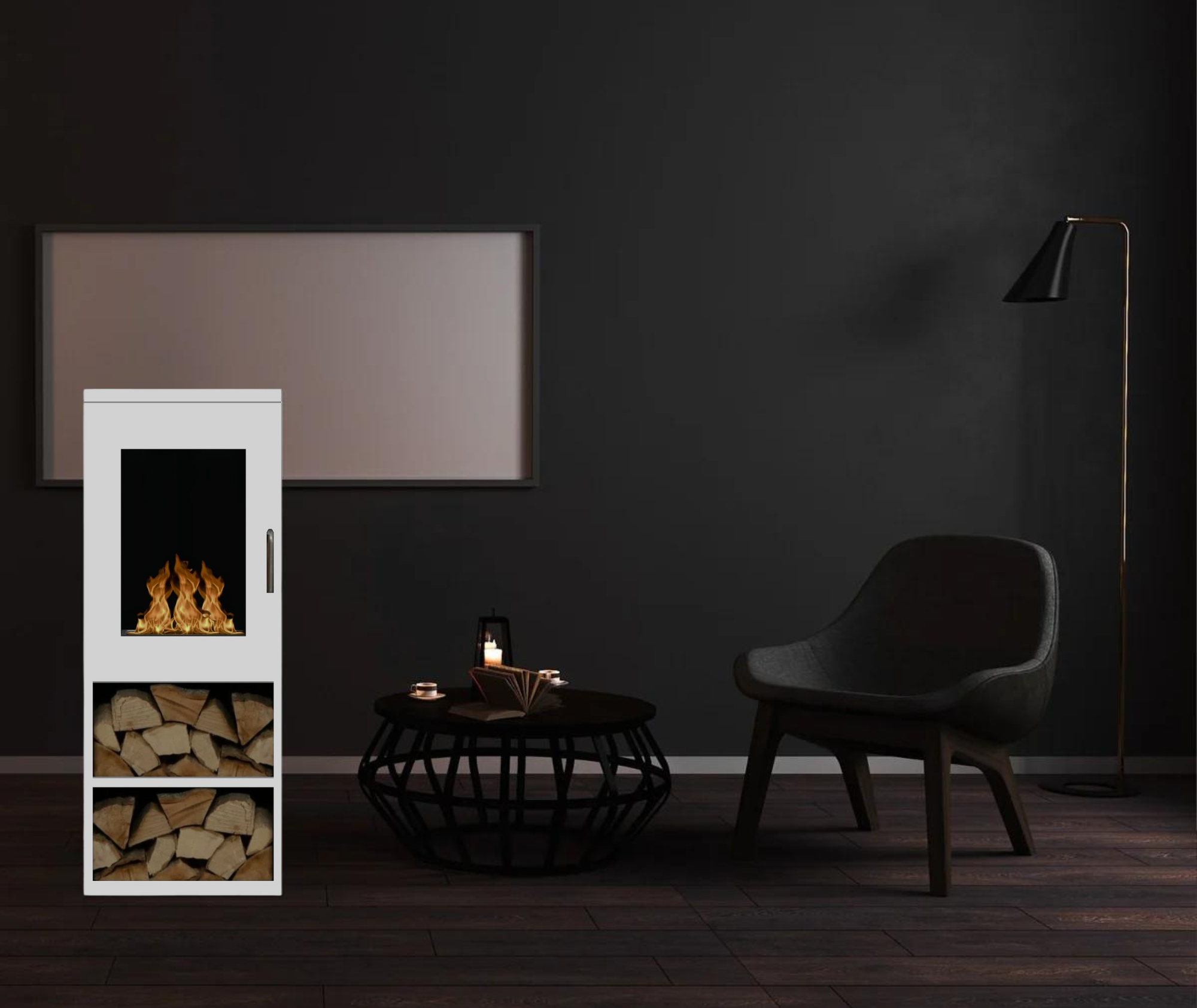 Hyros Bio Ethanol Vrijstaand Kachelhaard H95 CM