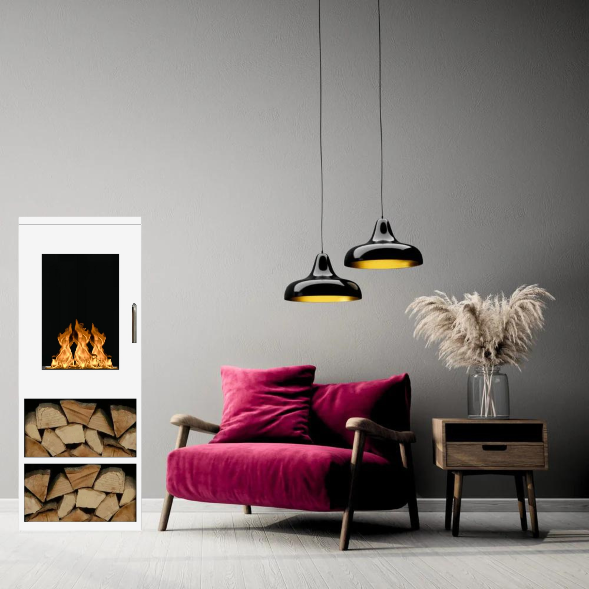 Hyros Bio Ethanol Vrijstaand Kachelhaard H95 CM