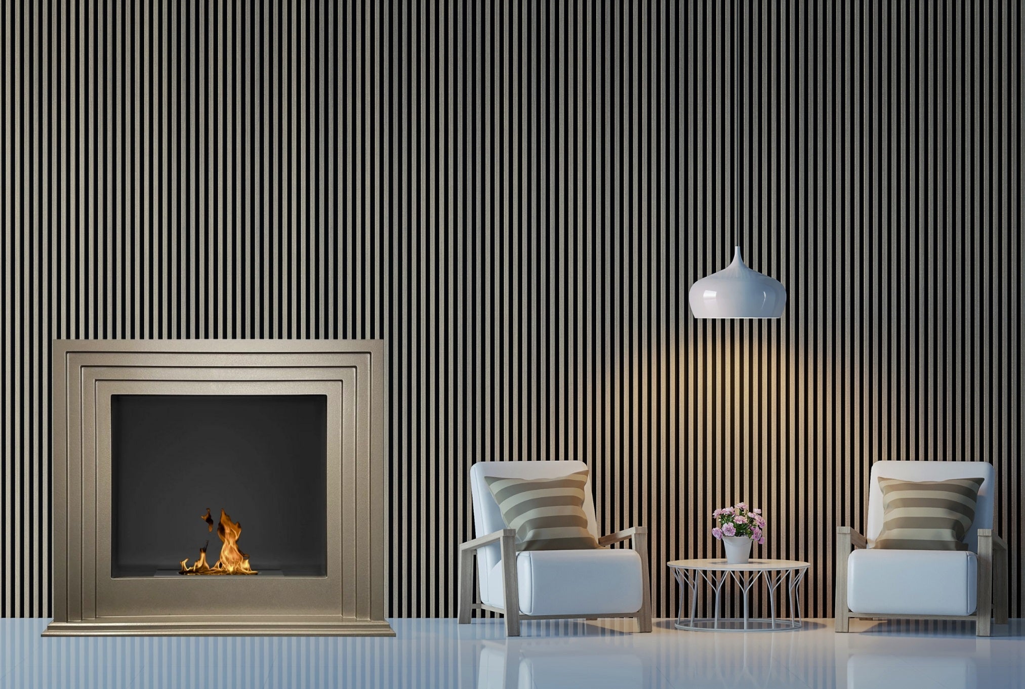 Lofta Champagne Bio Ethanol Vrijstaand Haard 121 cm