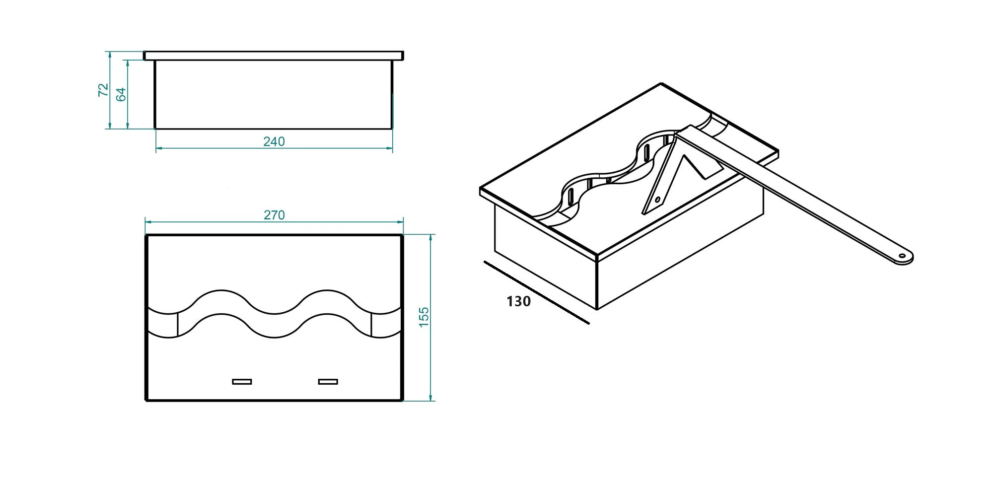 MELLA PRO WAVE BIO ETHANOL BRANDER 27 CM