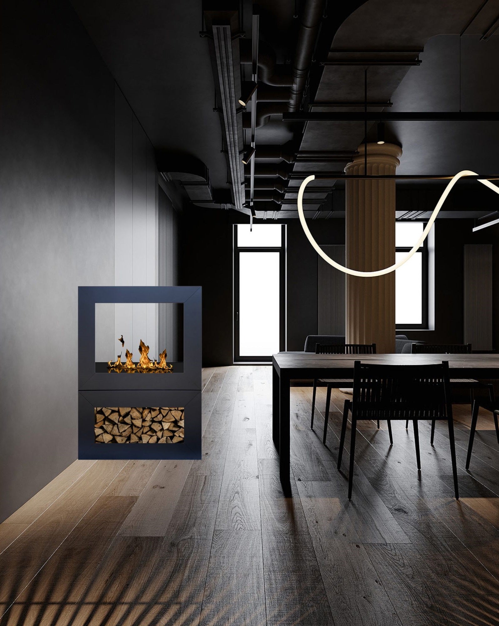 Moolda Bio Ethanol Vrijstaand Haard H100 CM