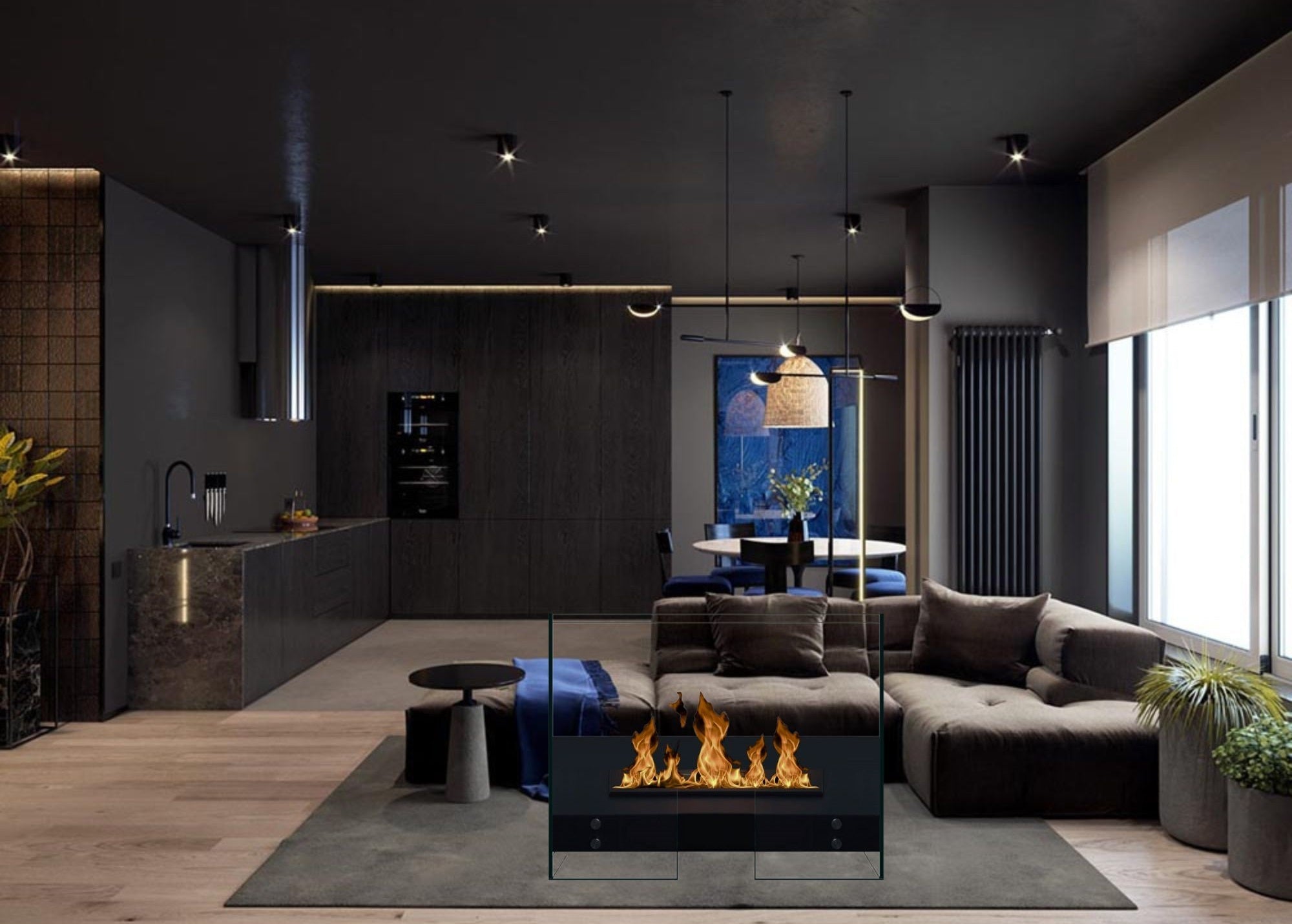 Pepe Z Bio Ethanol Vrijstaand Haard 100 CM