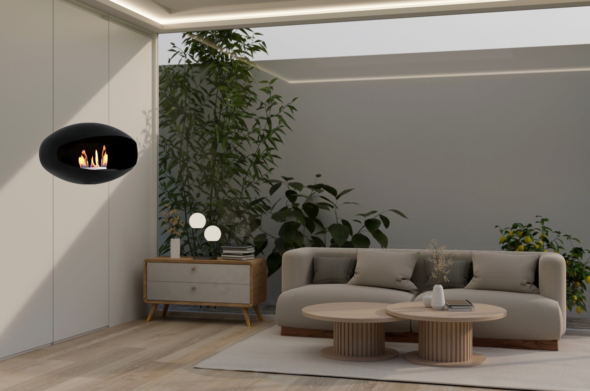 SELECTED WALL BIO ETHANOL WANDHAARD D60 CM