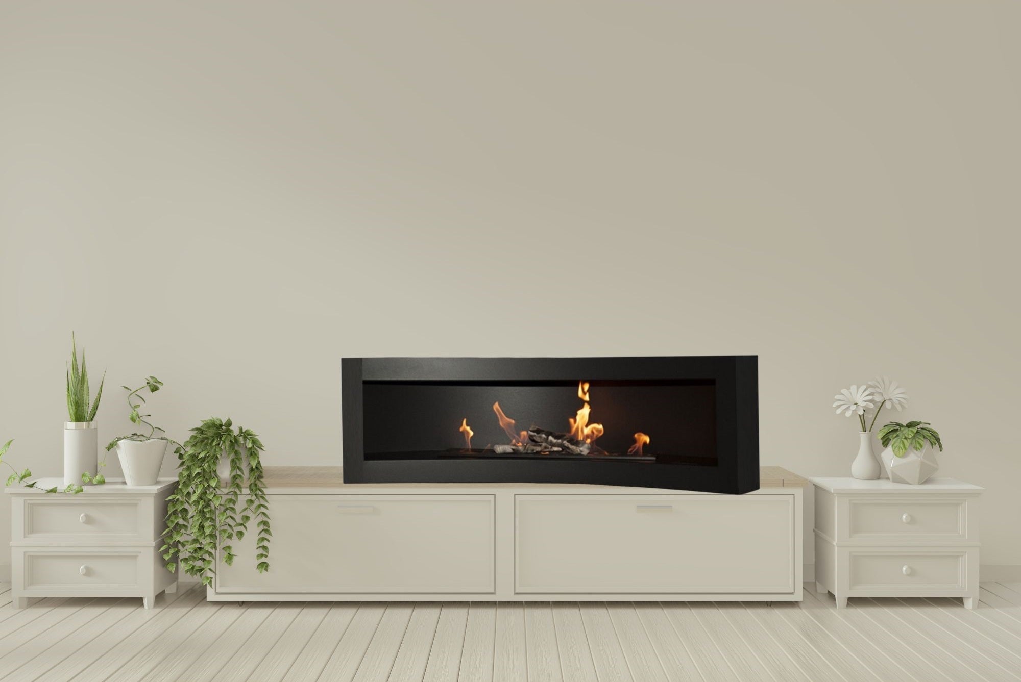 Tobav Curve Bio Ethanol Vrijstaand Haard 120 CM