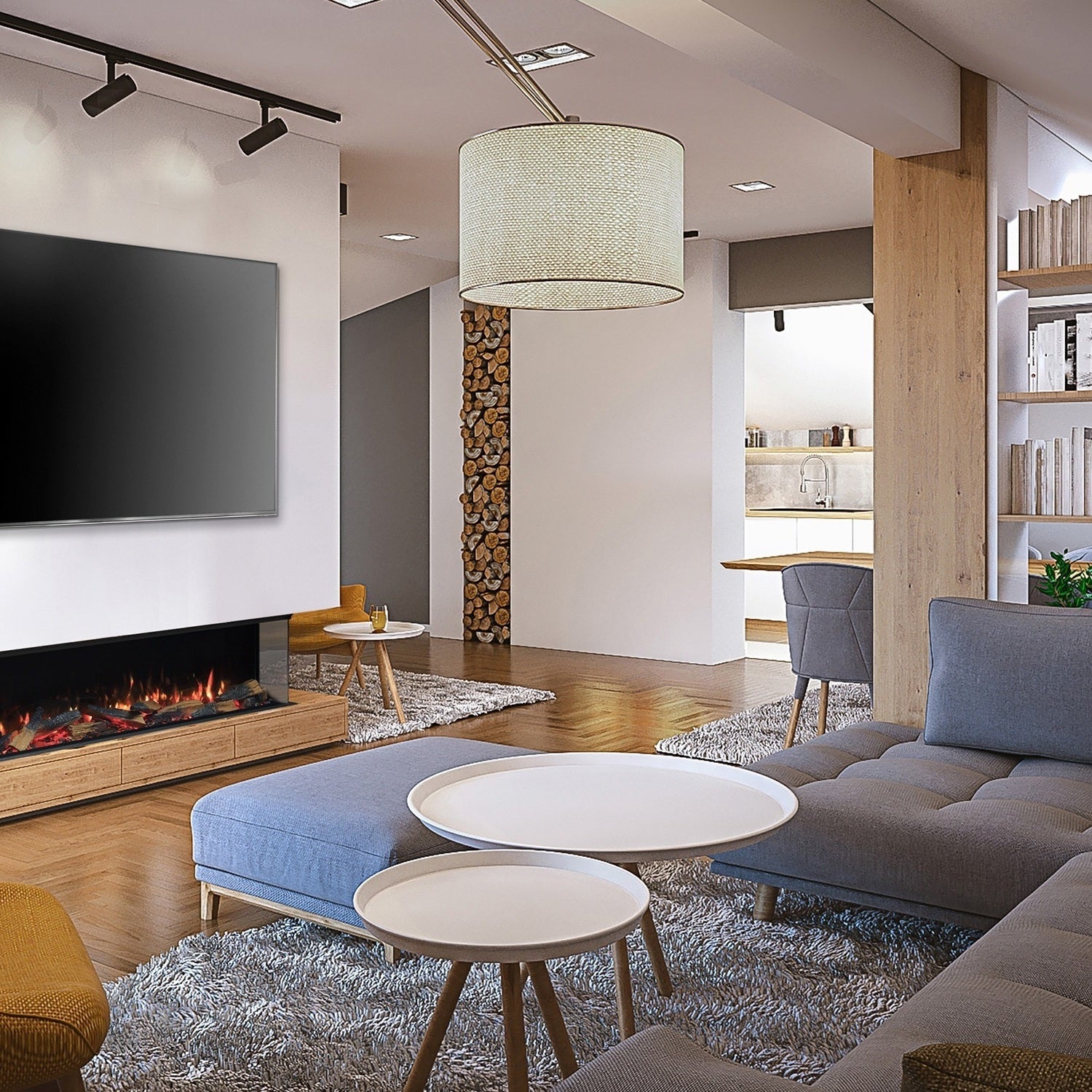 Trimline Solus Elektrische Inbouw Hoekhaard Rechts 150 cm