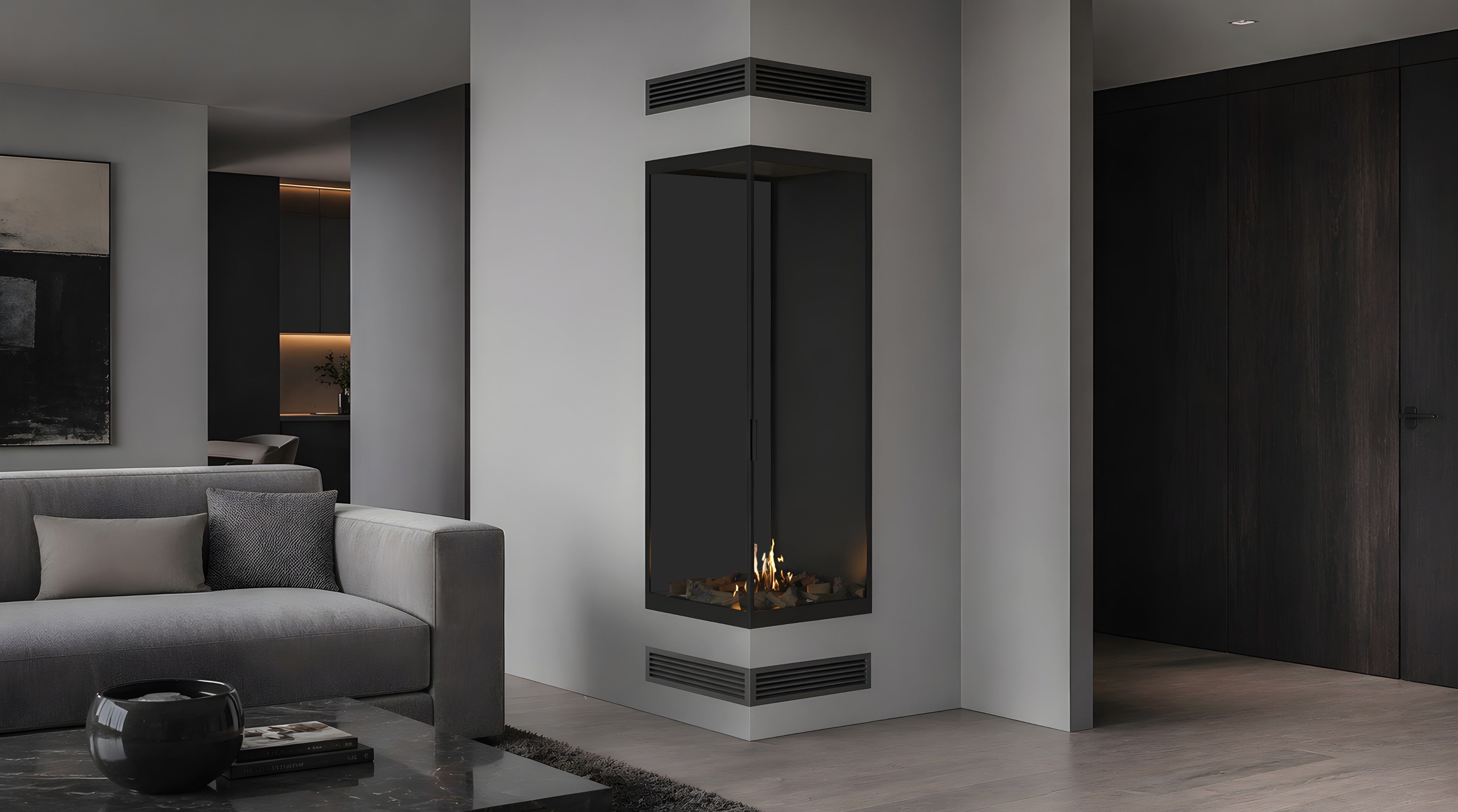 Base Vertical Rechts Volle Glas
