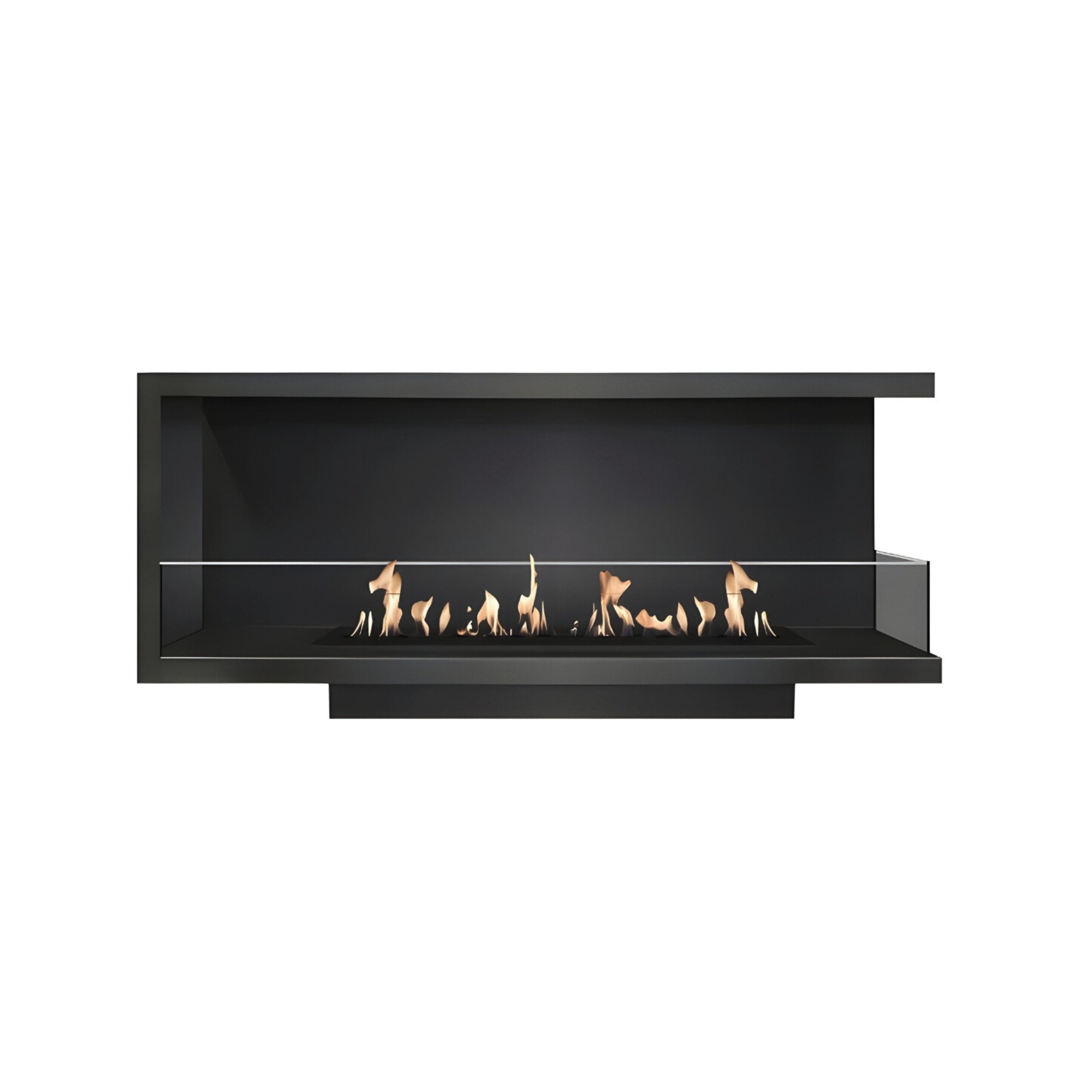 Base Rechts Inbouwhoekhaard 130 cm – afbeelding 1
