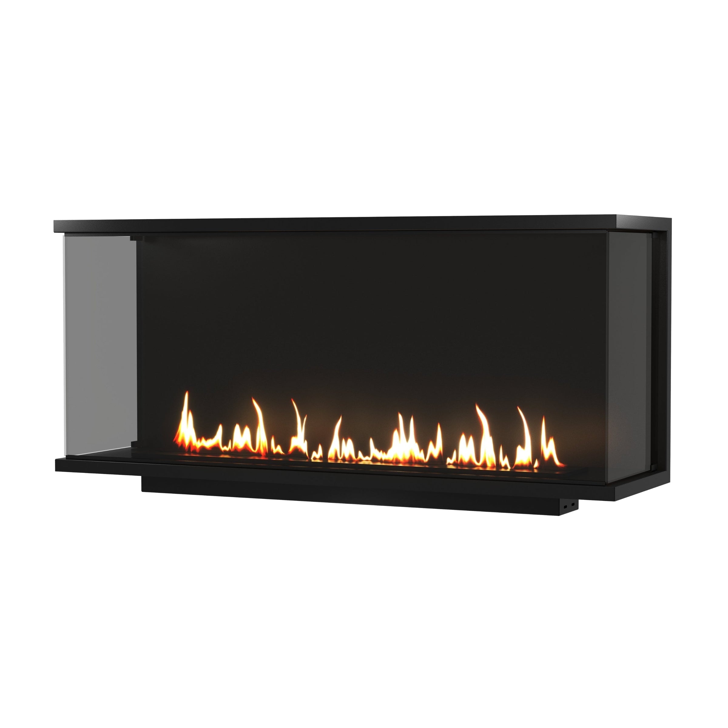 Made Driezijdig Inbouwhaard Volle Glas 140 cm – afbeelding 1