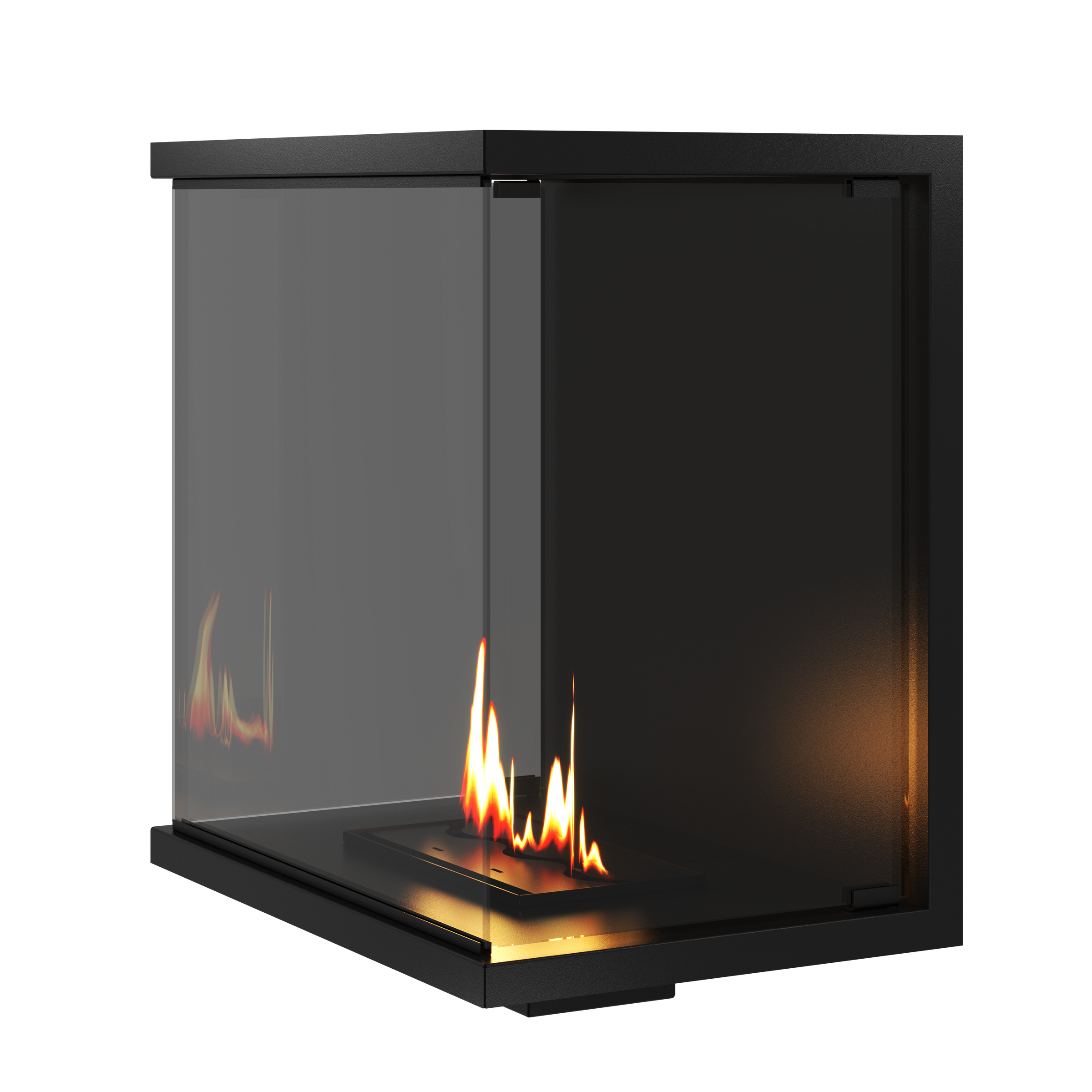 Made Driezijdig Inbouwhaard Volle Glas 60 cm – afbeelding 4