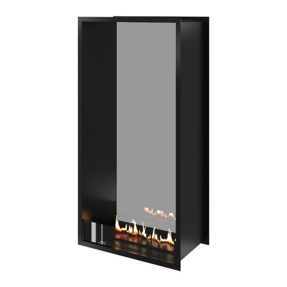 Fame Vertical Doorkijkhaard Enkel Volle Glas 100 x 140 cm