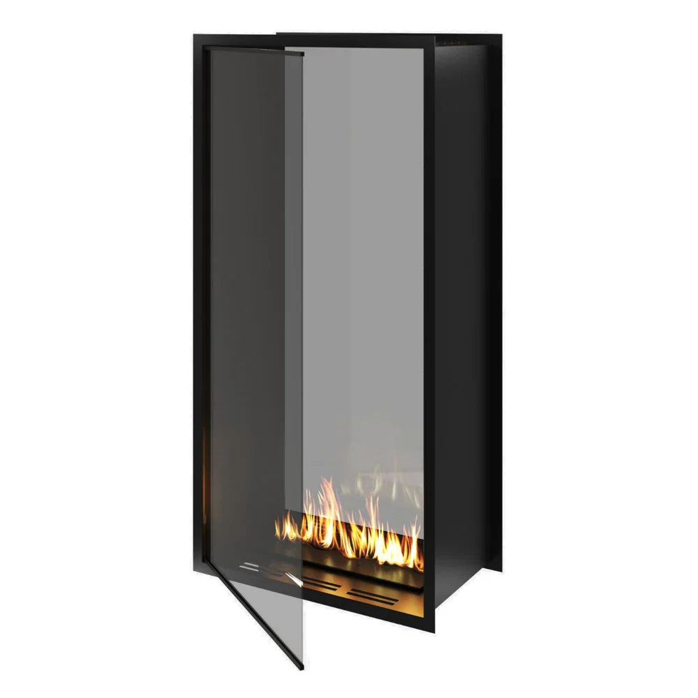 Fame Vertical Doorkijkhaard Met Volle Glas 90 x 200 cm