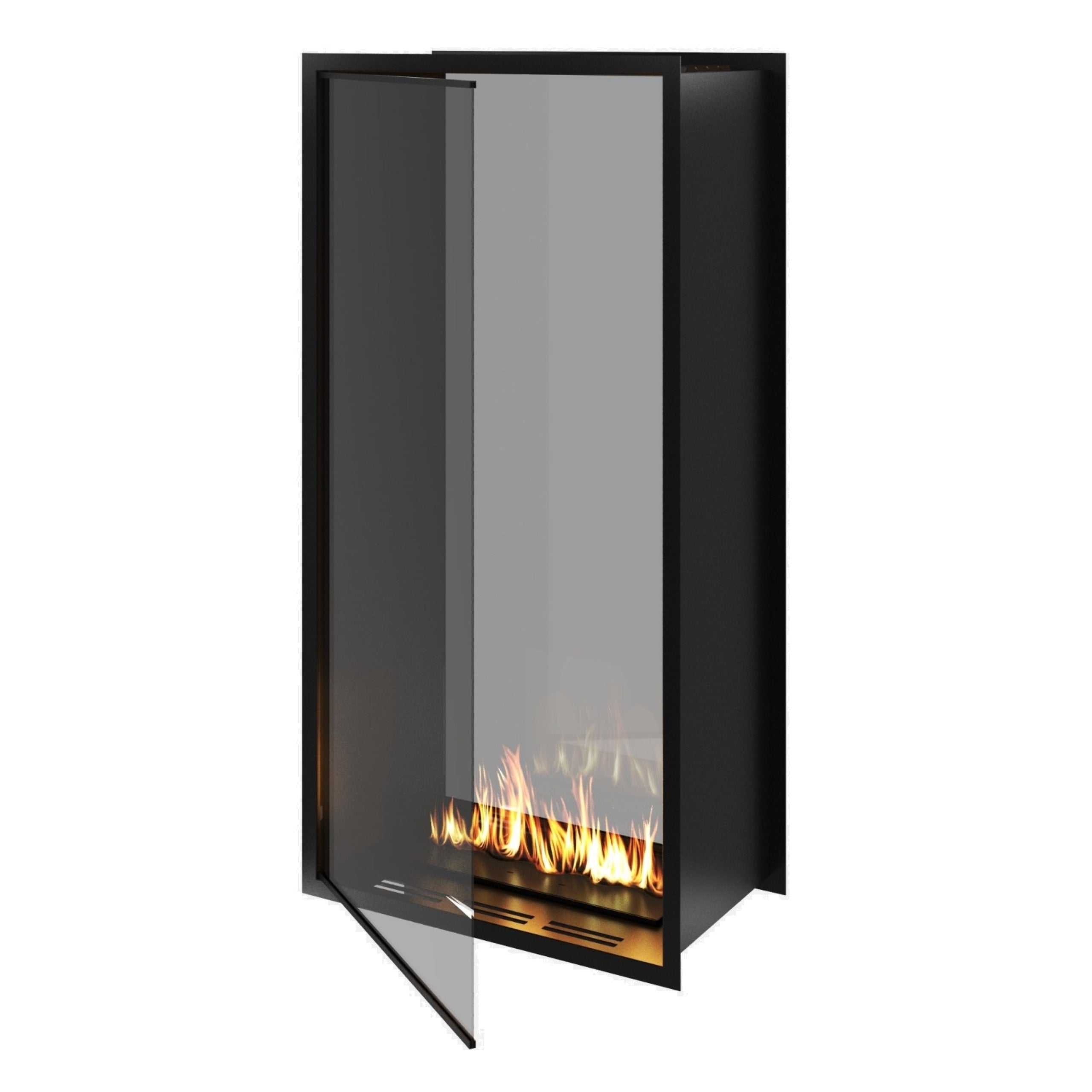 Fame Vertical Doorkijkhaard Met Volle Glas 80 x 120 cm