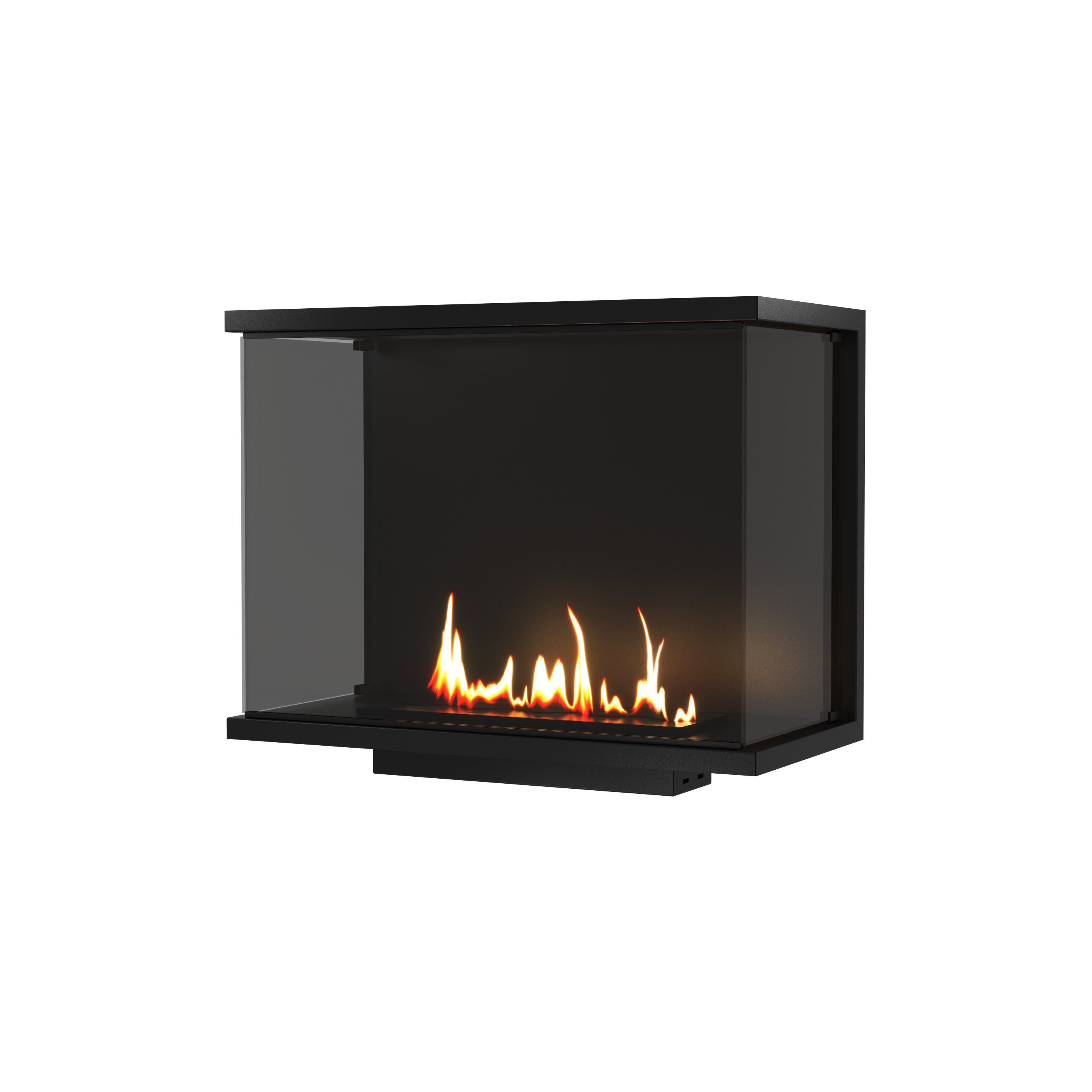 Made Driezijdig Inbouwhaard Volle Glas 90 cm – afbeelding 1