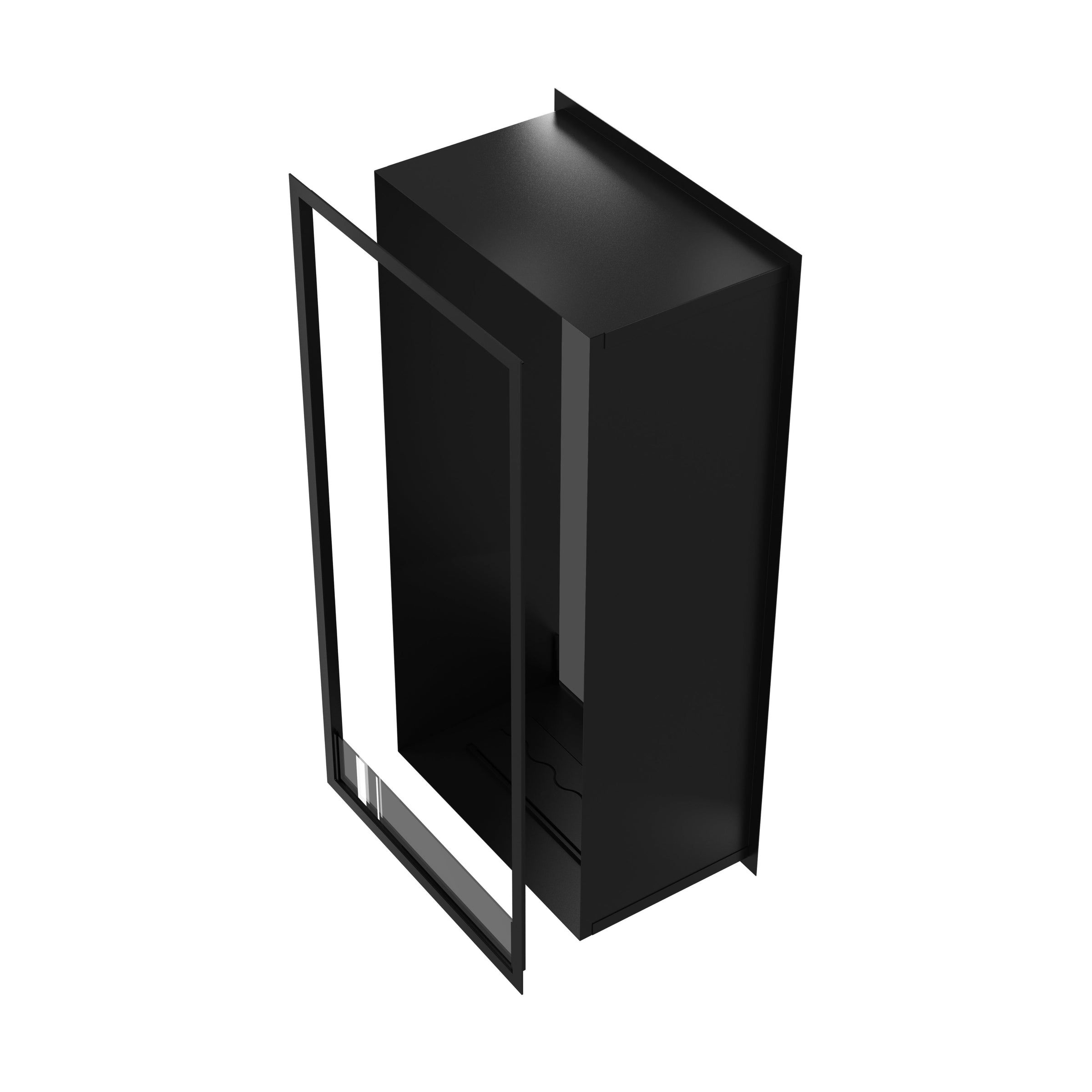 Fame Vertical Doorkijkhaard Enkel Volle Glas 100 x 120 cm – afbeelding 6