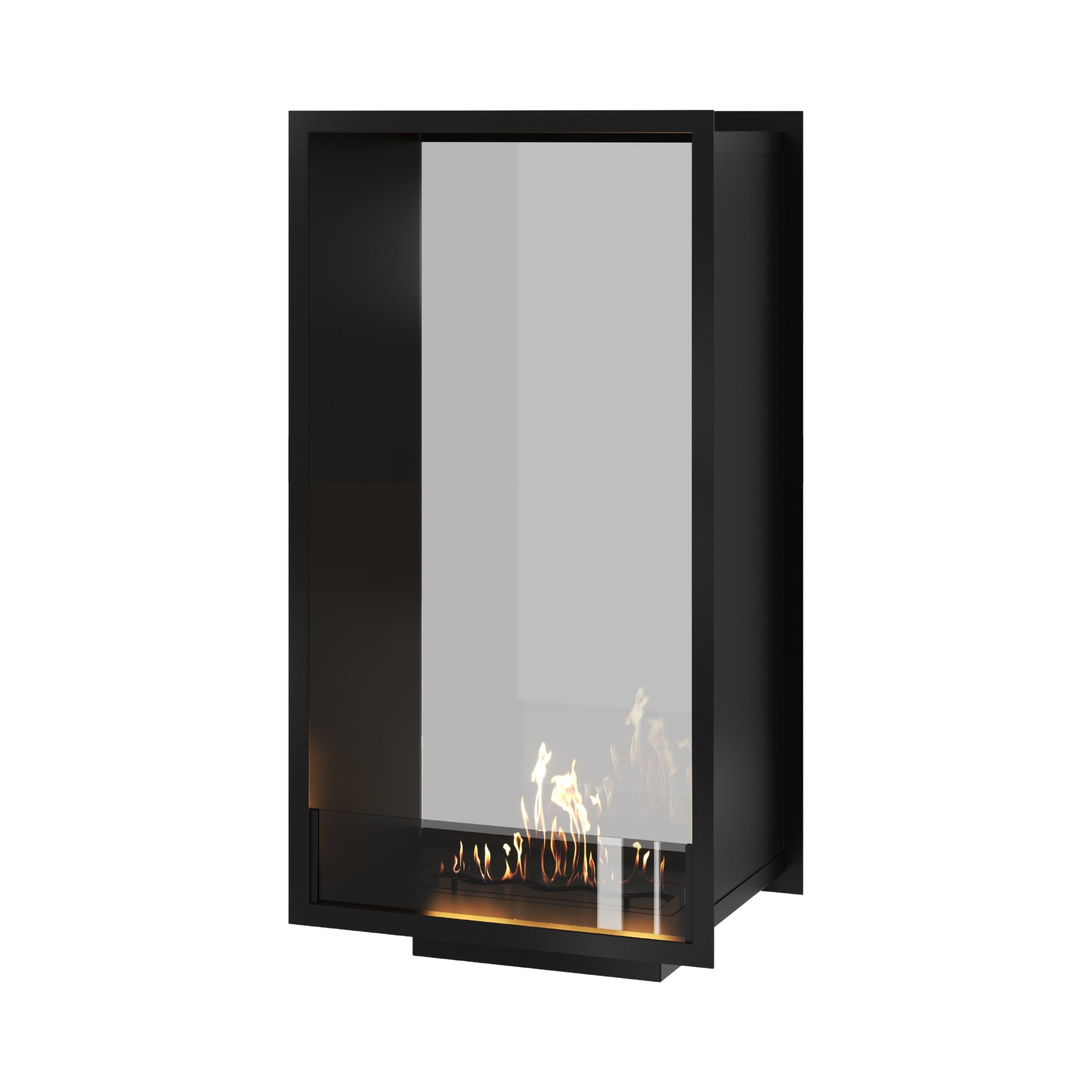 Fame Vertical Doorkijkhaard Enkel Volle Glas 60 x 140 cm – afbeelding 1