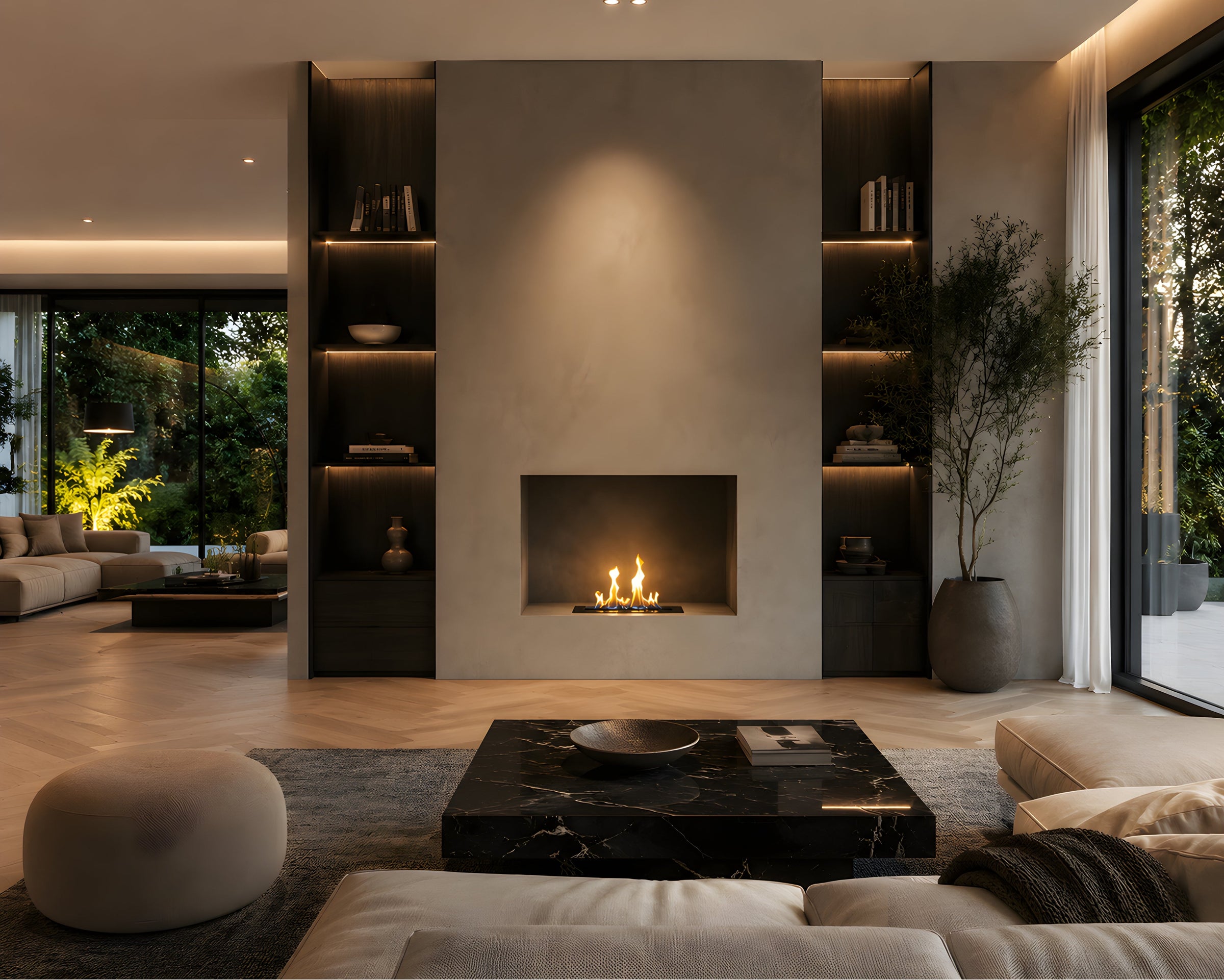 Solo Wave Inbouwbrander RVS 30 cm