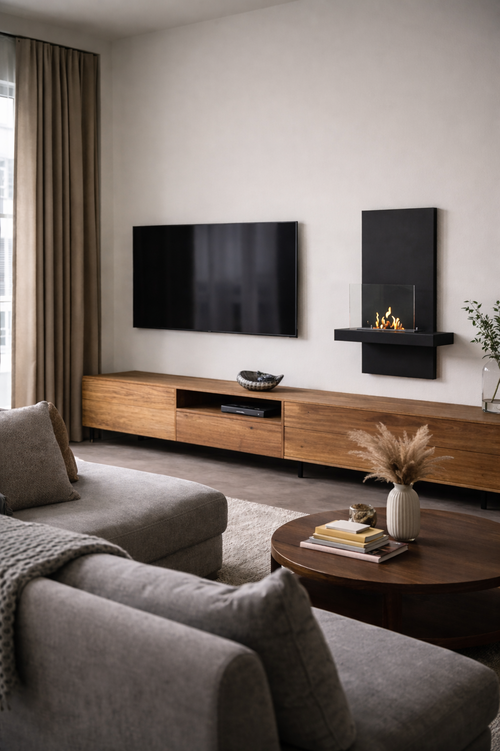 Aliana Bio Ethanol Wandhaard H80 cm – afbeelding 3