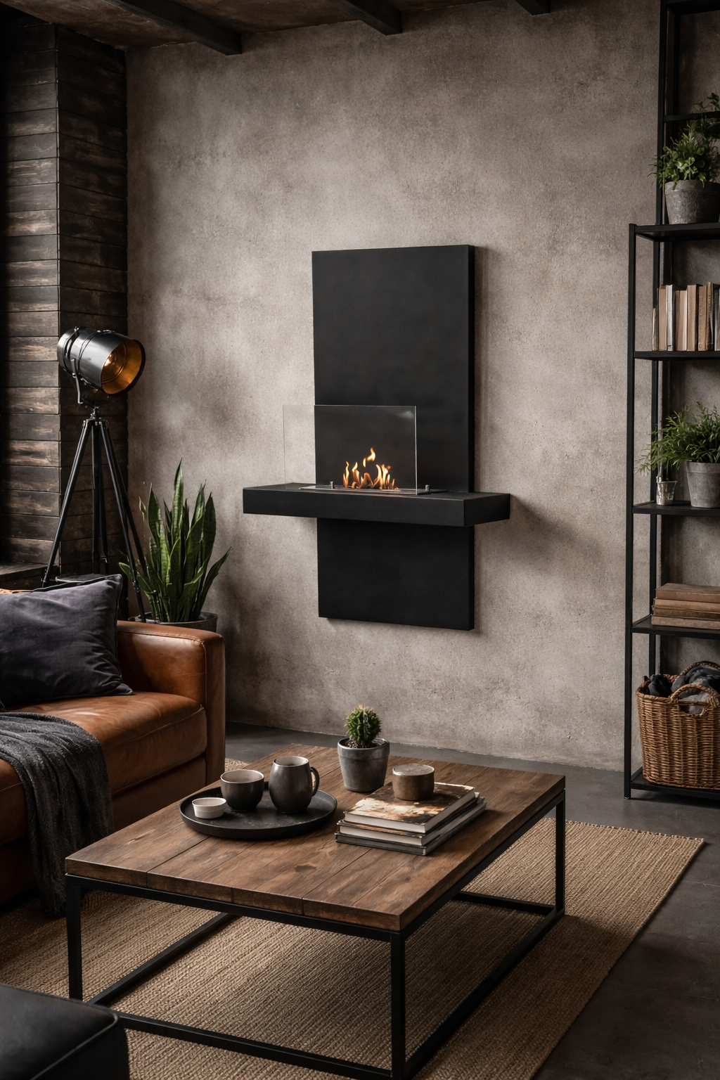 Aliana Bio Ethanol Wandhaard H80 cm – afbeelding 4