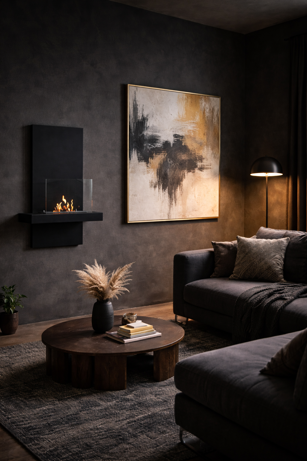Aliana Bio Ethanol Wandhaard H80 cm – afbeelding 2