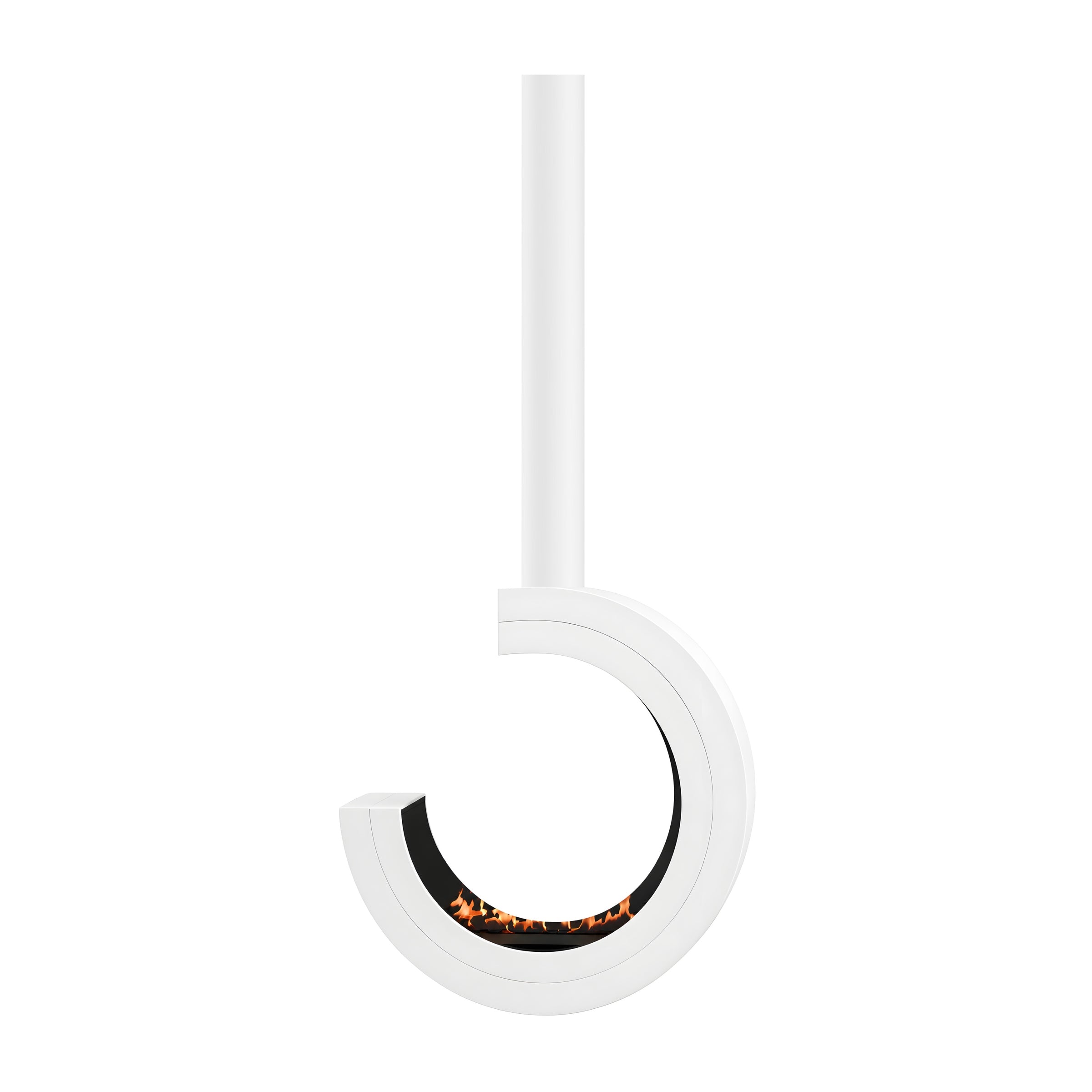 Arcos 3/4 Tube Plafondhaard Wit Ø80 - Ø120 cm