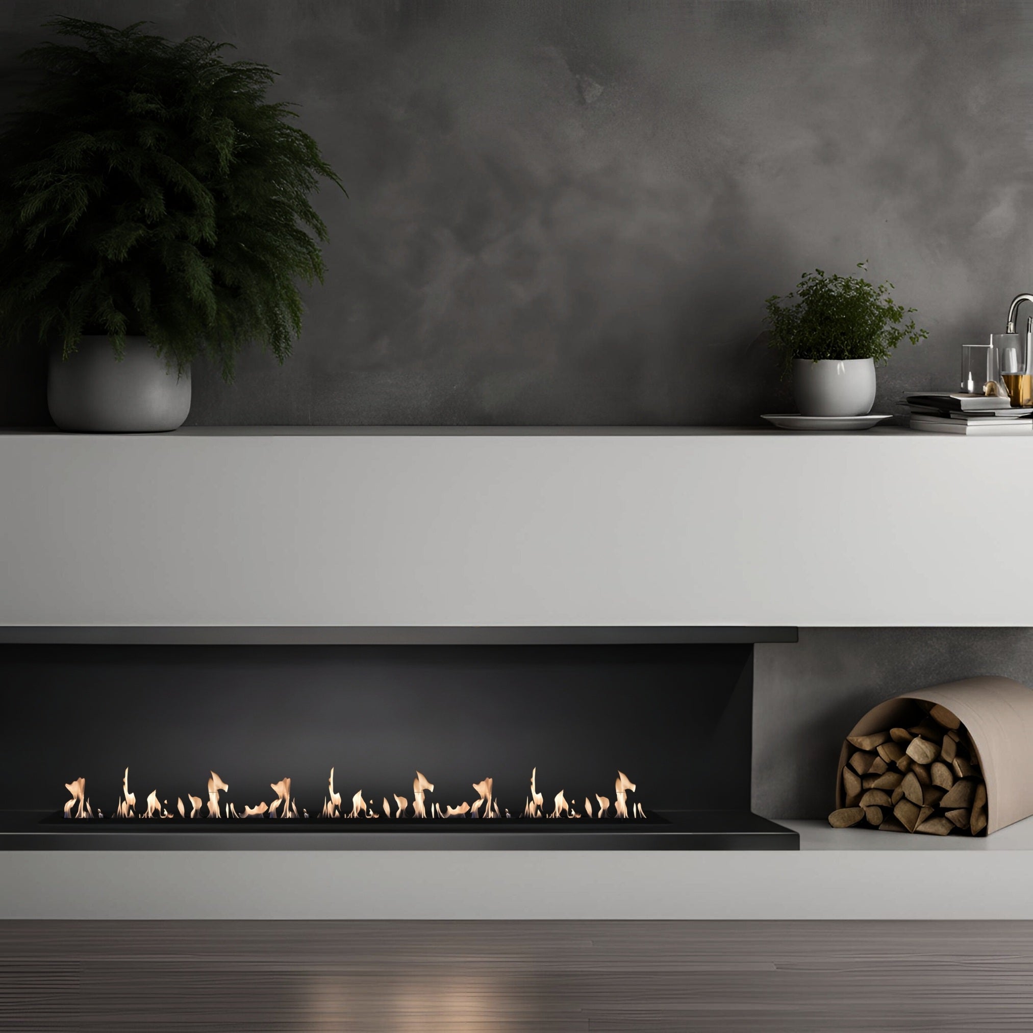 Base Rechts Inbouwhoekhaard 90 cm – afbeelding 2
