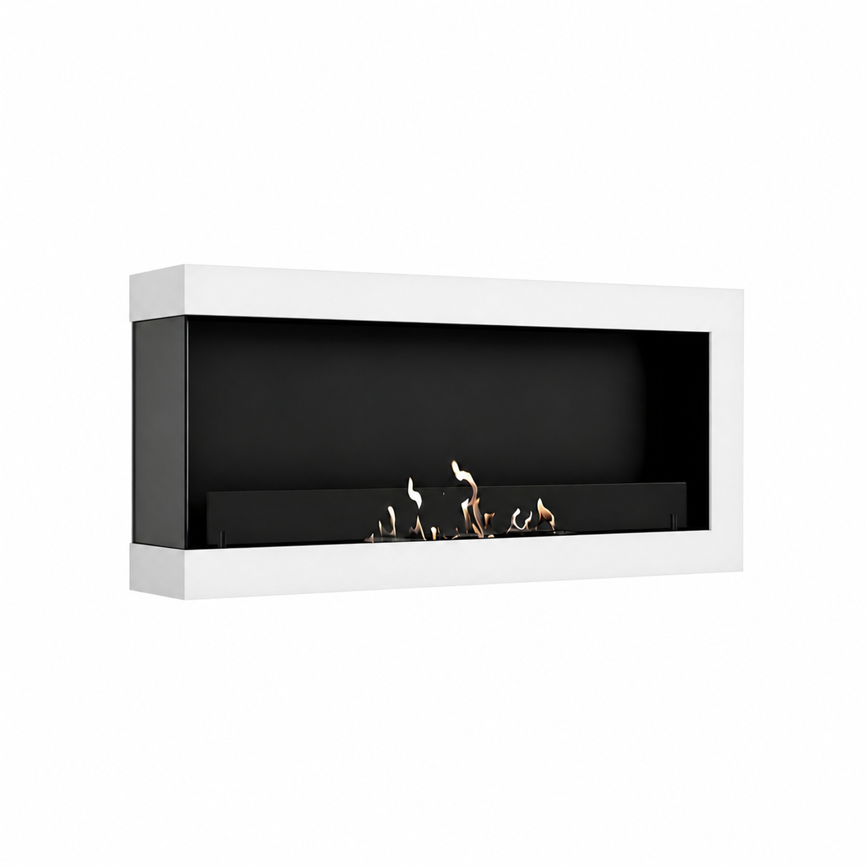 Base Box Links Hangende Hoekhaard Wit 80 cm