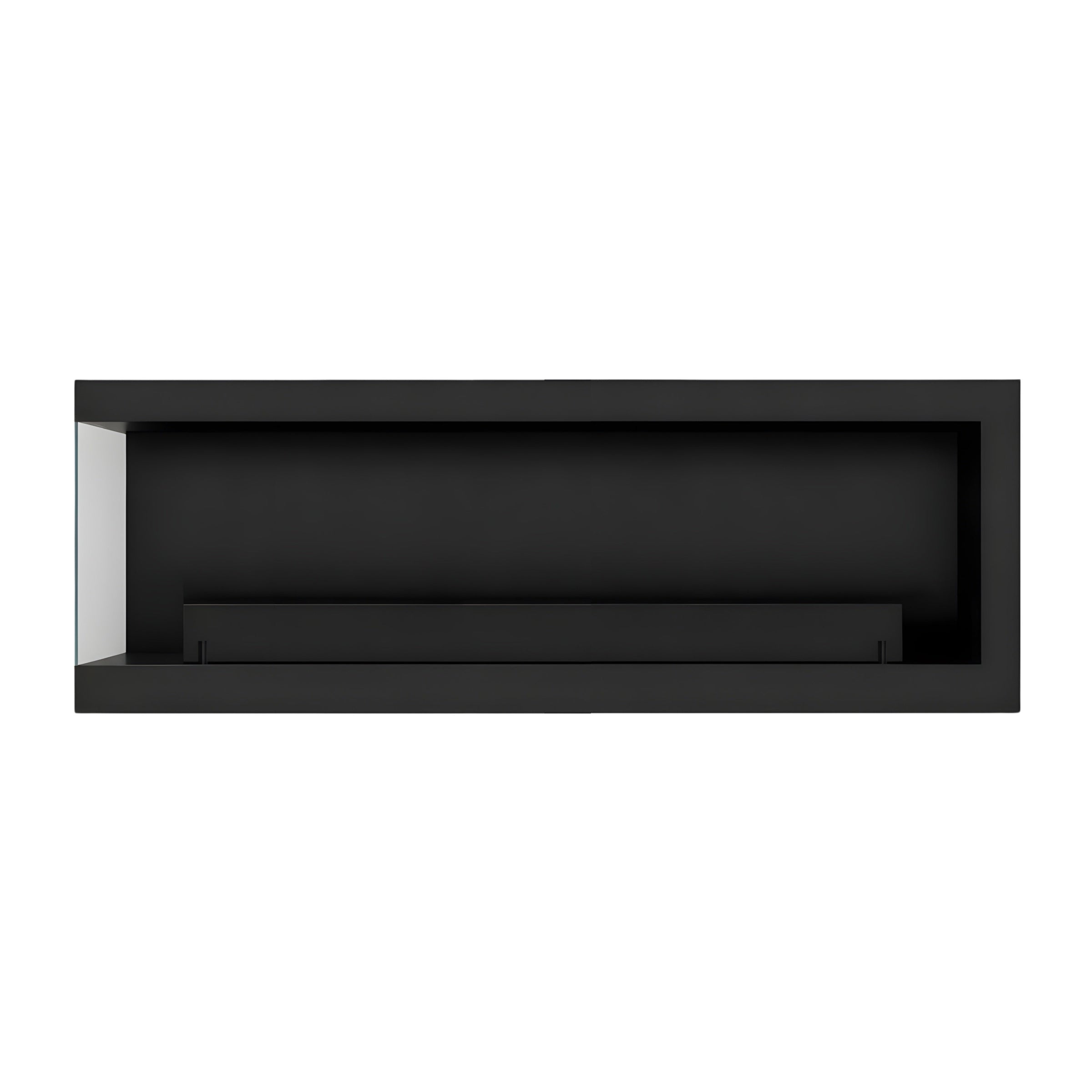 Base Box Links Hangende Hoekhaard Zwart 100 cm