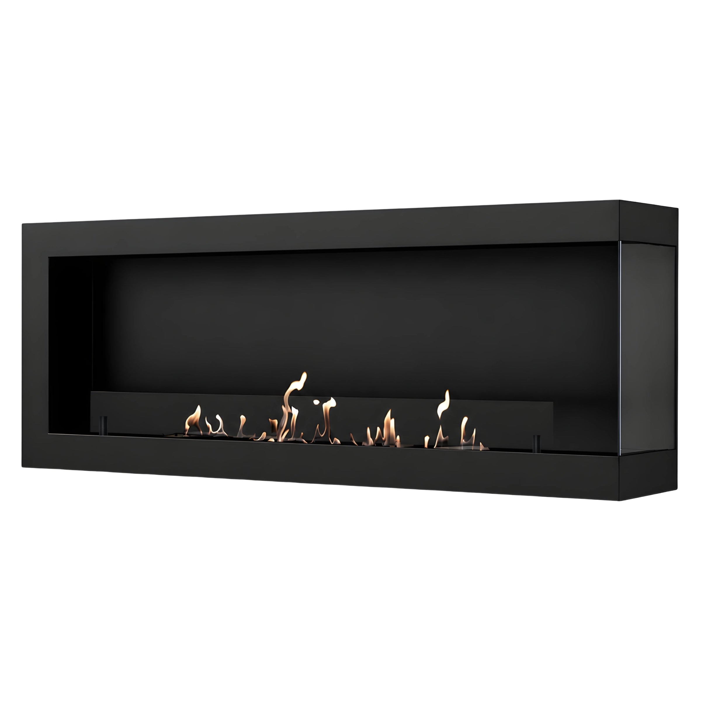 Base Box Rechts Hangende Hoekhaard Zwart 140 cm