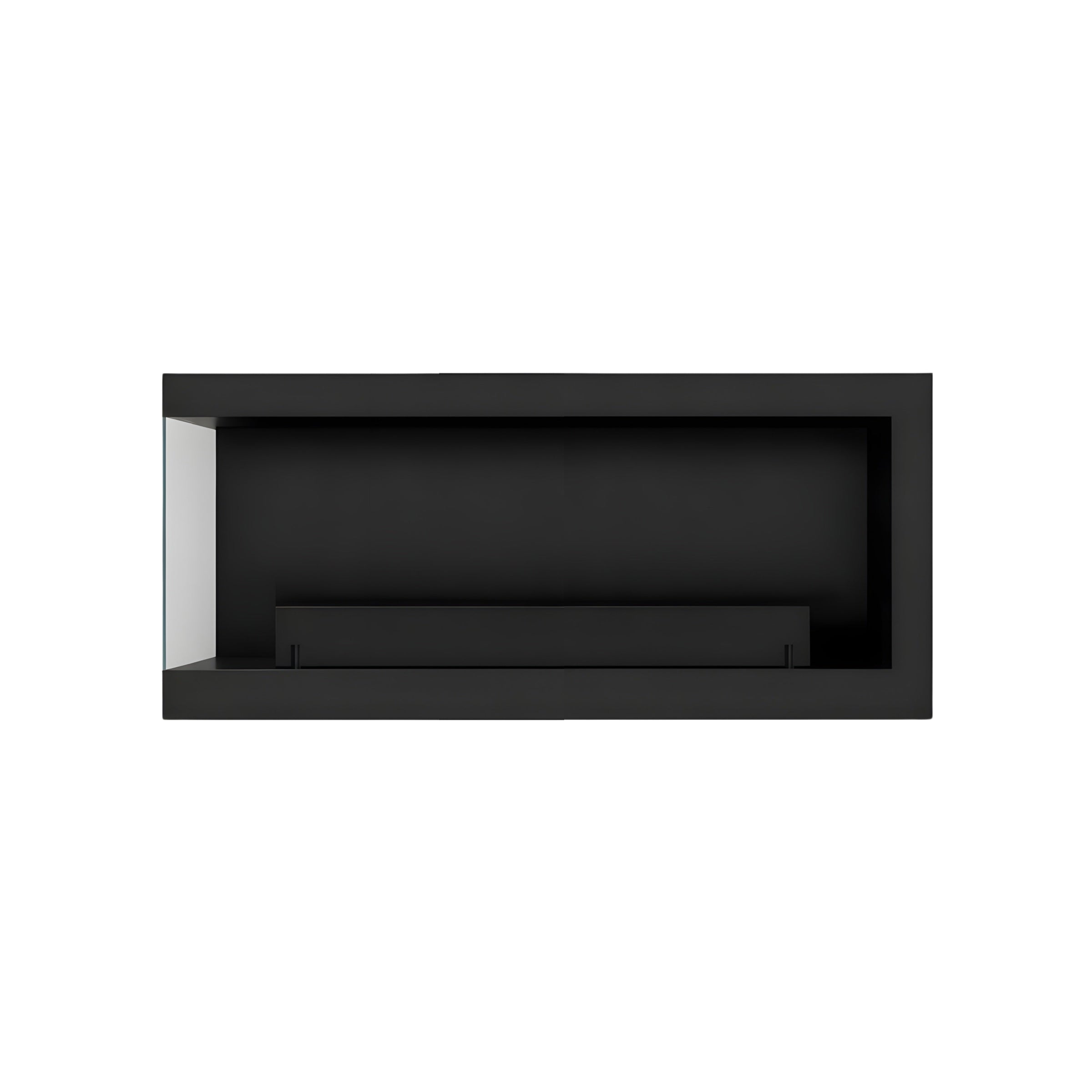 Base Box Links Hangende Hoekhaard Zwart 80 cm