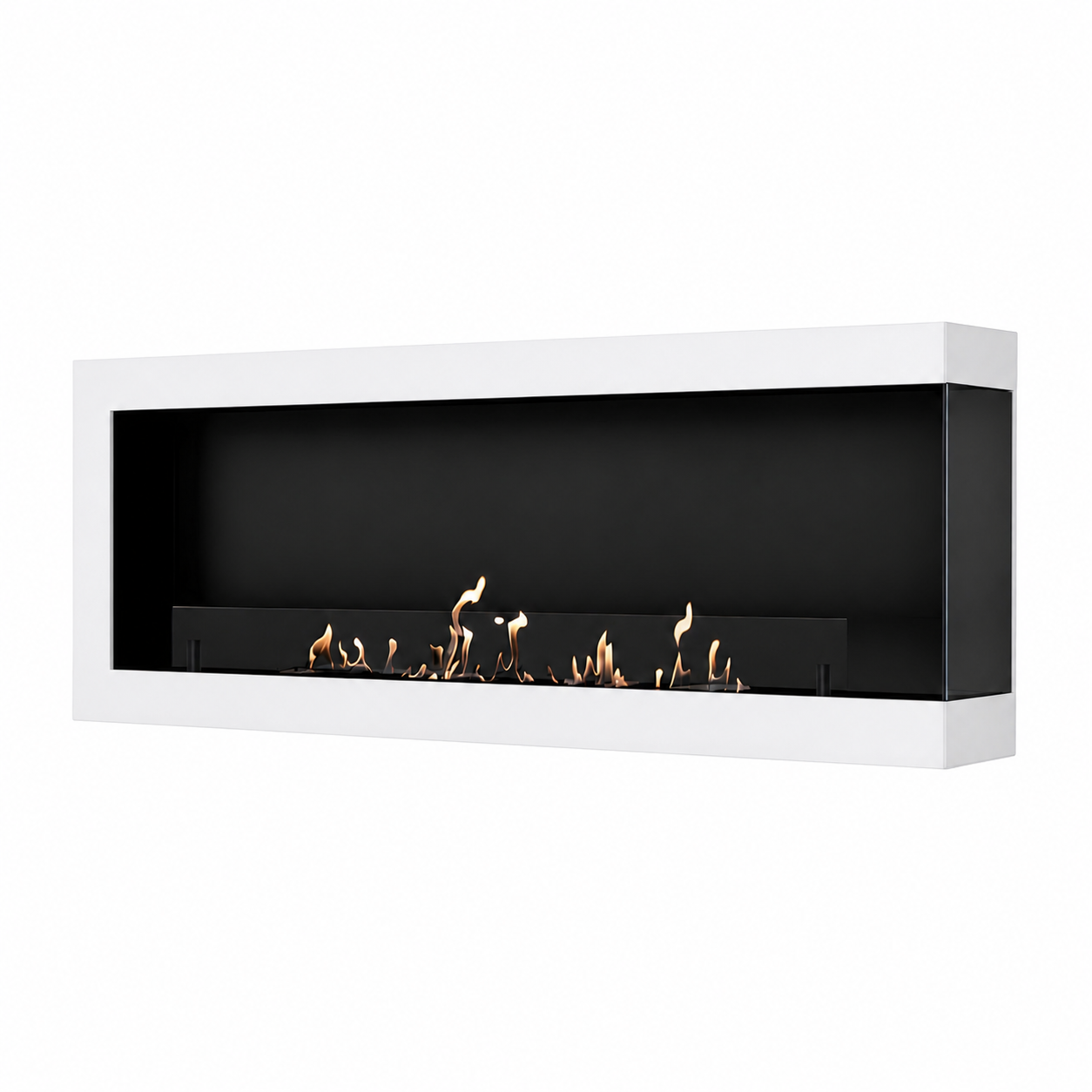 Base Box Rechts Hangende Hoekhaard Wit 120 cm