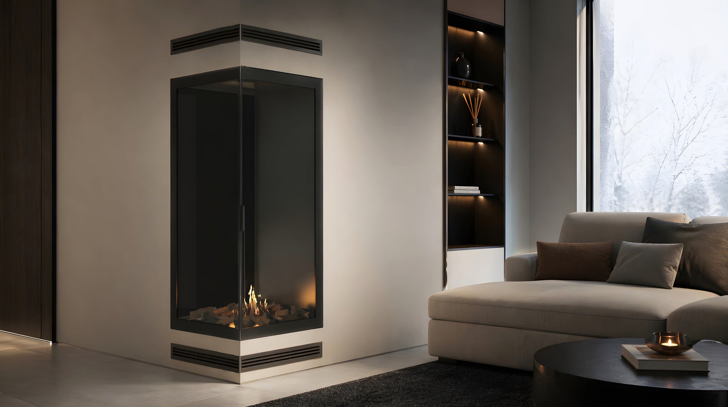 Base Vertical Hoekhaard Links Volle Glas 70 x 140 cm – afbeelding 2