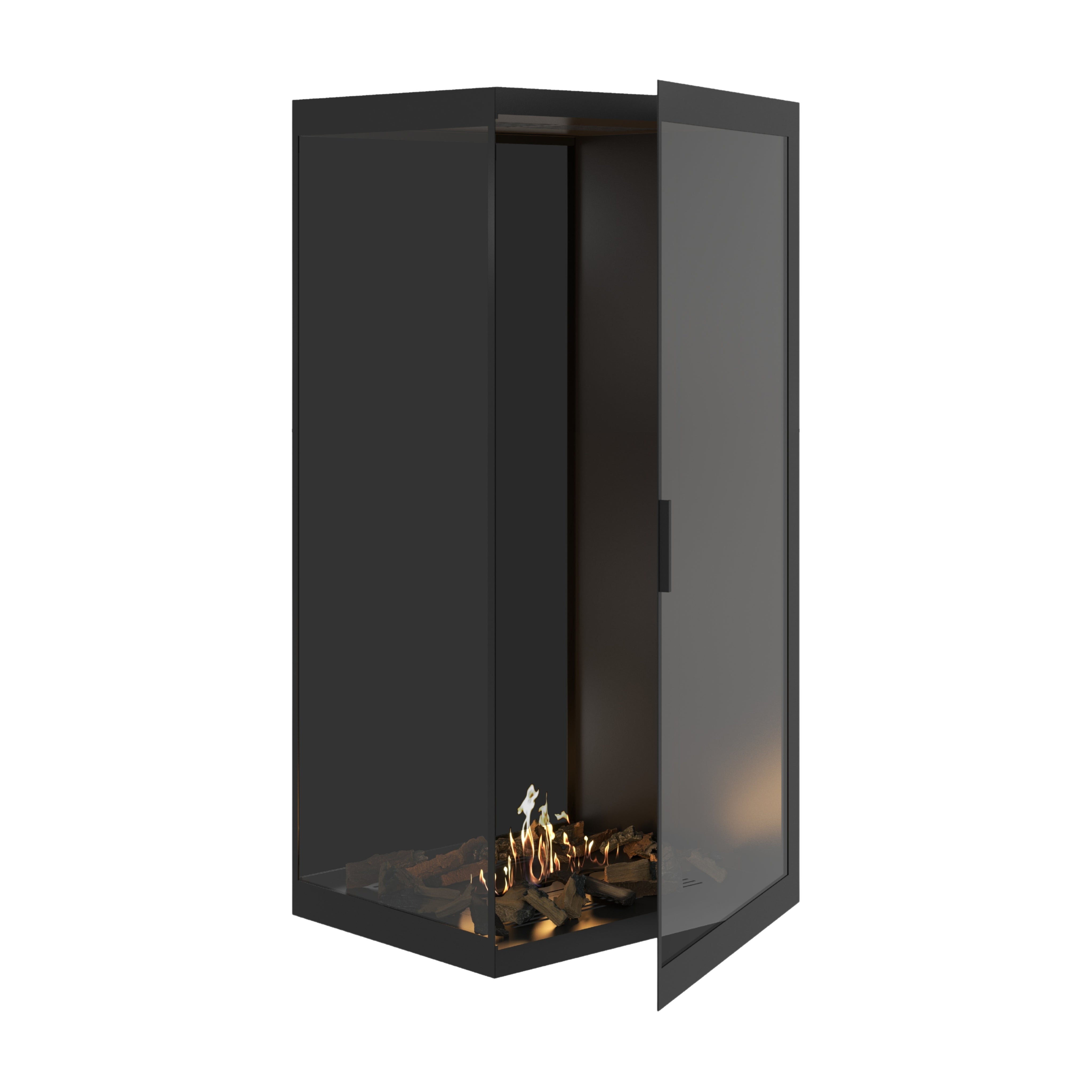 Base Vertical Hoekhaard Links Volle Glas 80 x 160 cm – afbeelding 1