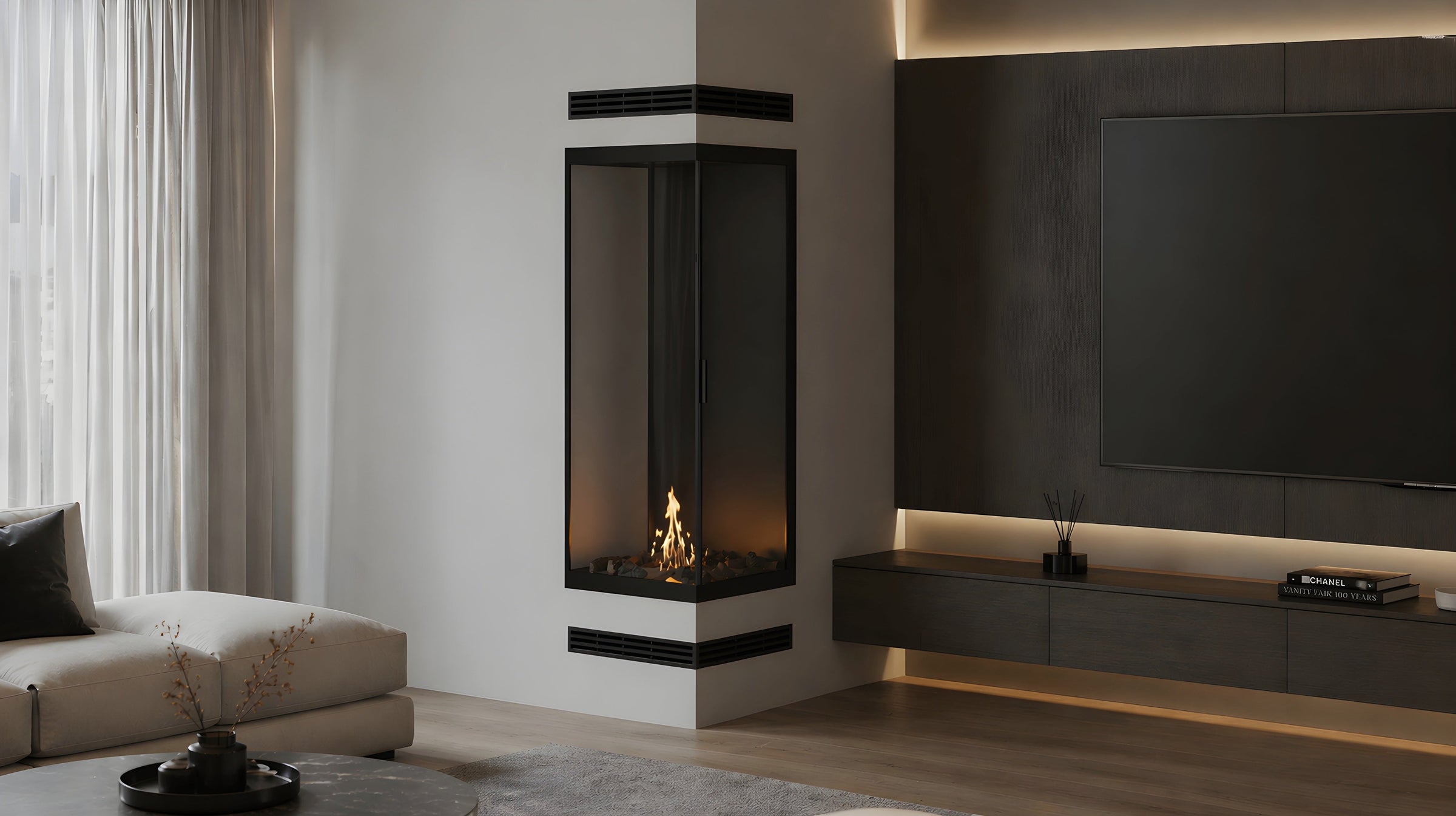 Base Vertical Hoekhaard Links Volle Glas 60 x 140 cm – afbeelding 6