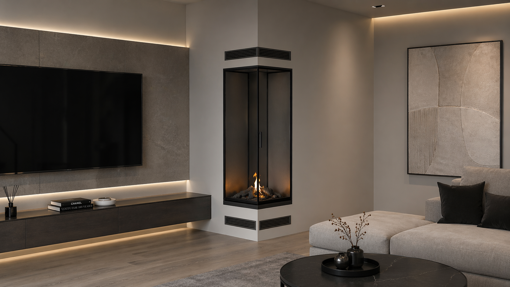 Base Vertical Hoekhaard Rechts Volle Glas 80 x 140 cm – afbeelding 3