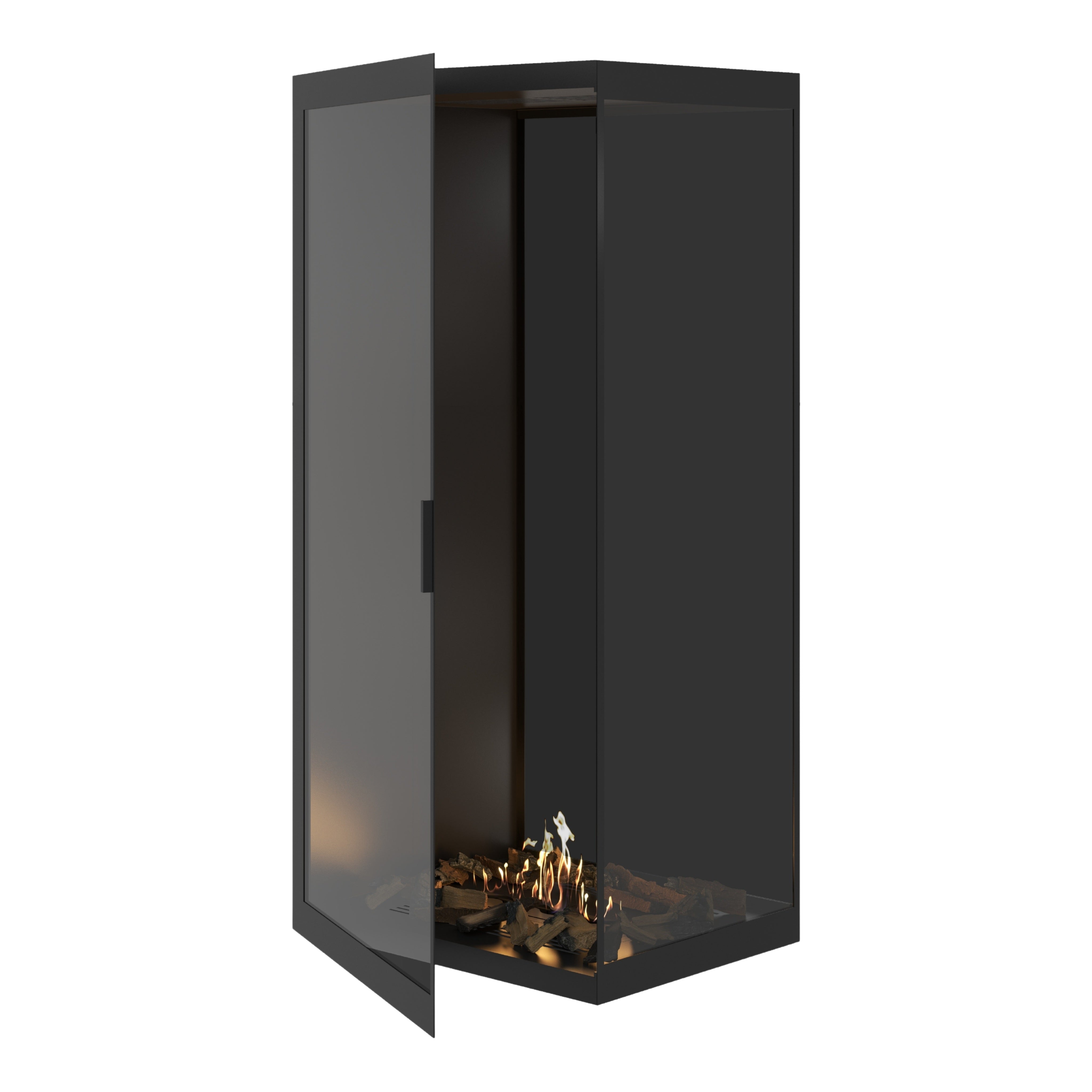 Base Vertical Hoekhaard Rechts Volle Glas 80 x 180 cm – afbeelding 1